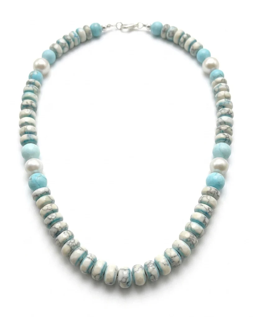 African Turquoise Pendant Necklace