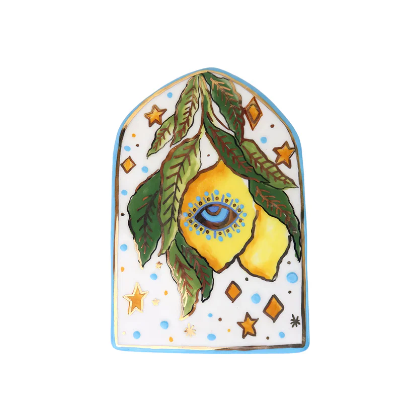 Amalfi Eye Lemon Ceramic Wall Décor