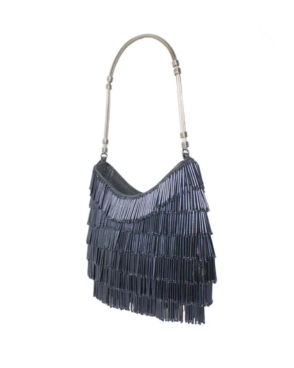 Anthracite Shimmer Bestie Shoulder Bag - Image 2