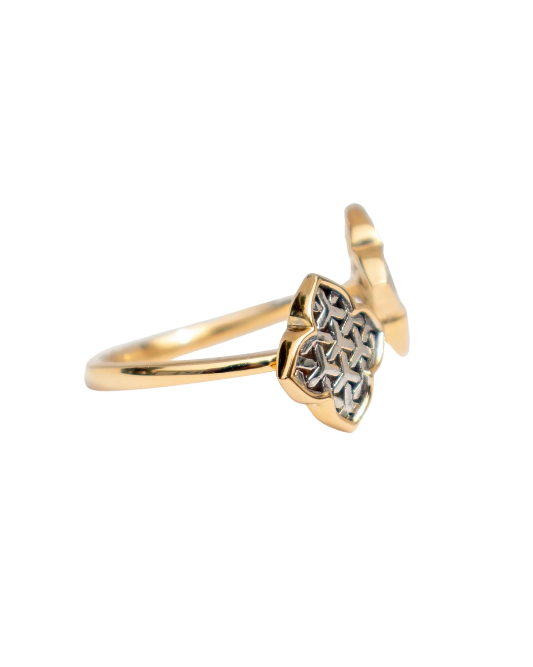 Arabesque Double Ring in 18K Gold - Image 3