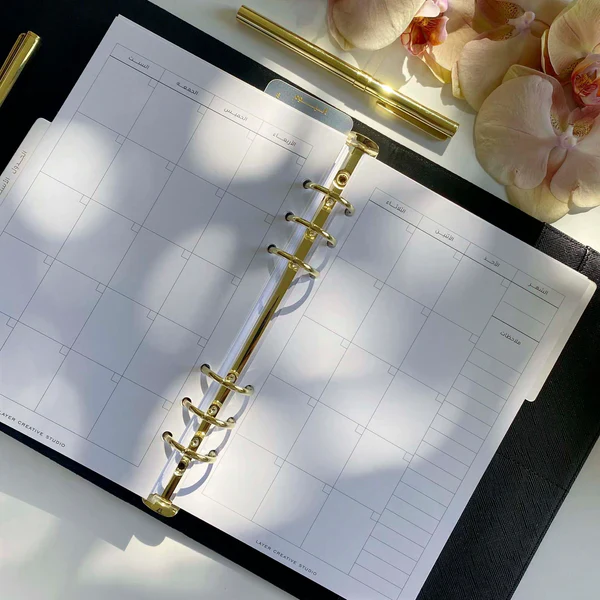 Arabic Undated Yearly Planner | Black - Image 2