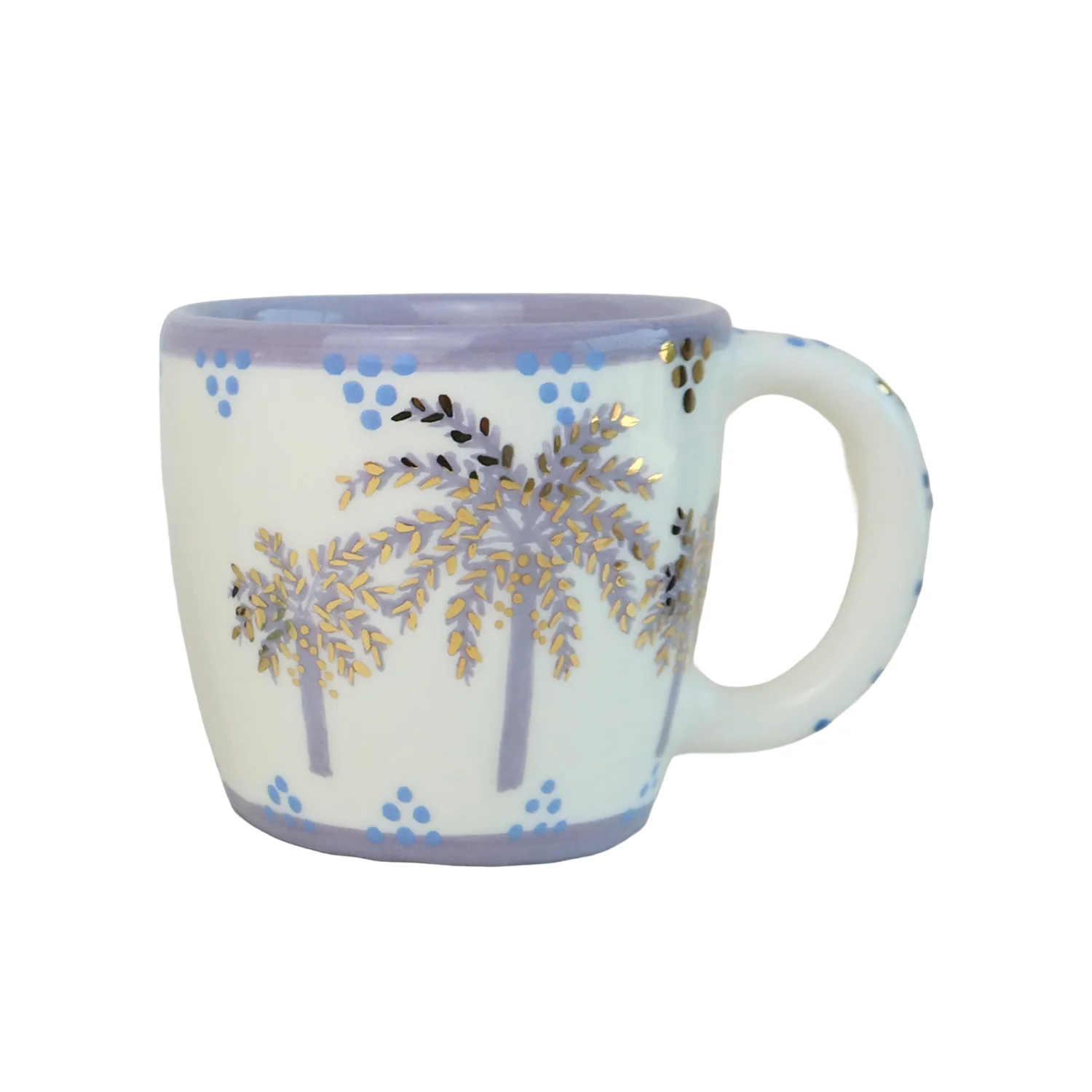 B Alphabet Palm Tree Ceramic Mug - Image 2