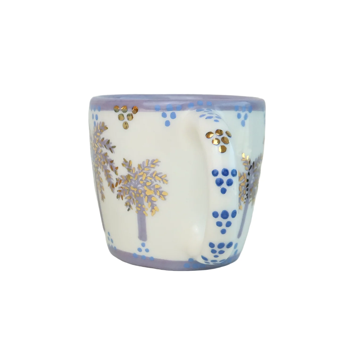 B Alphabet Palm Tree Ceramic Mug - Image 3