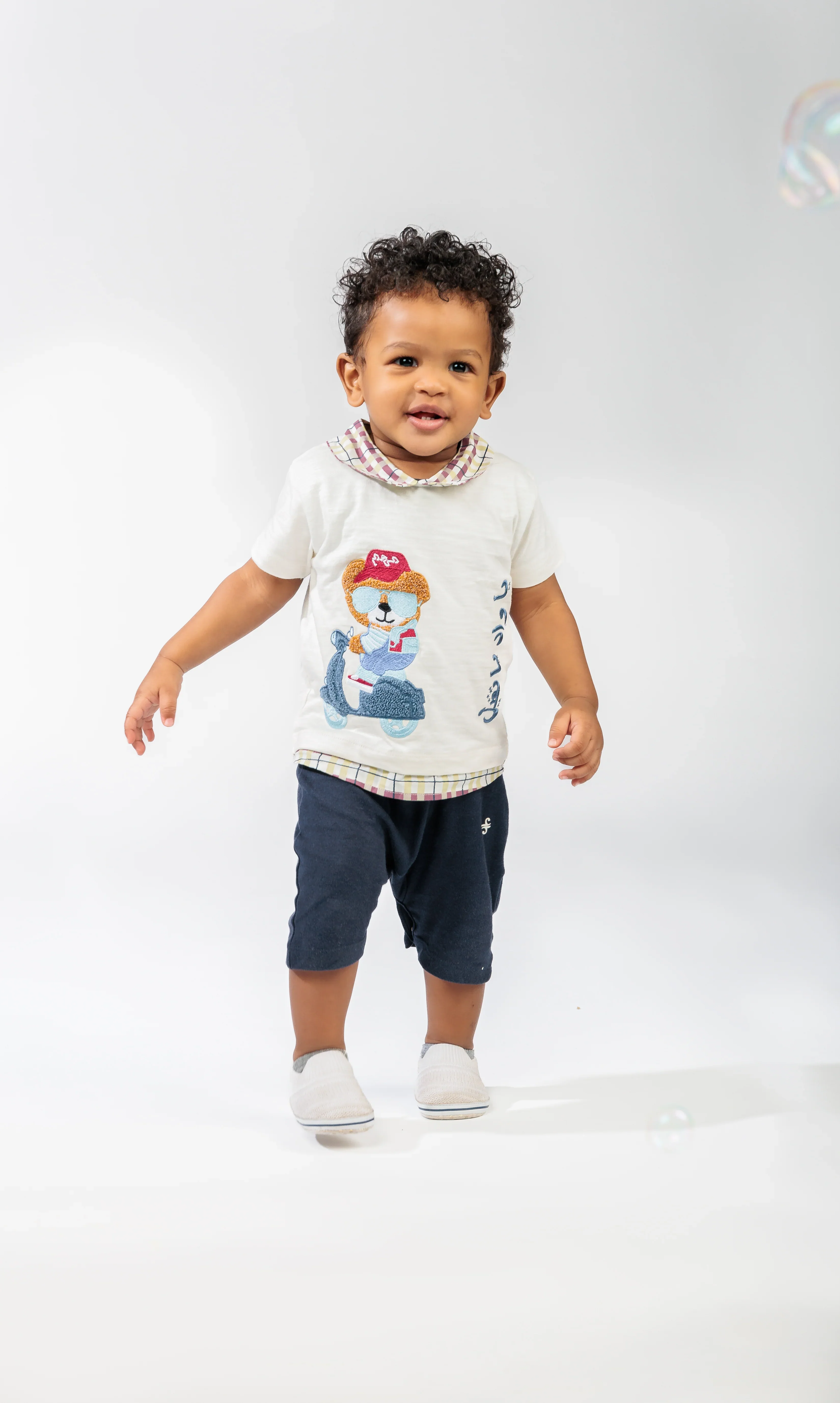 Baby Boy Jumpsuit with Bear - Image 2