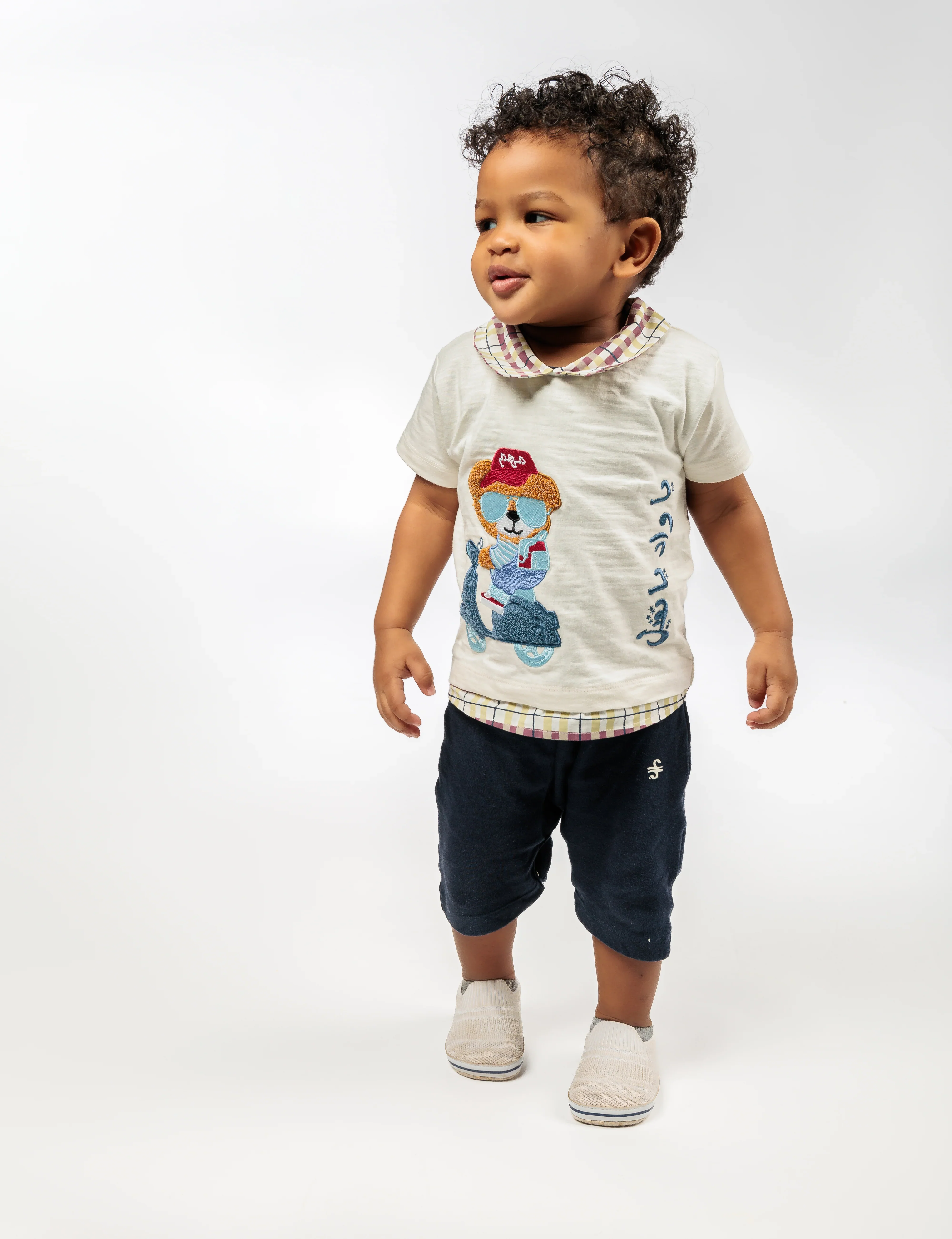Baby Boy Jumpsuit with Bear - Image 3