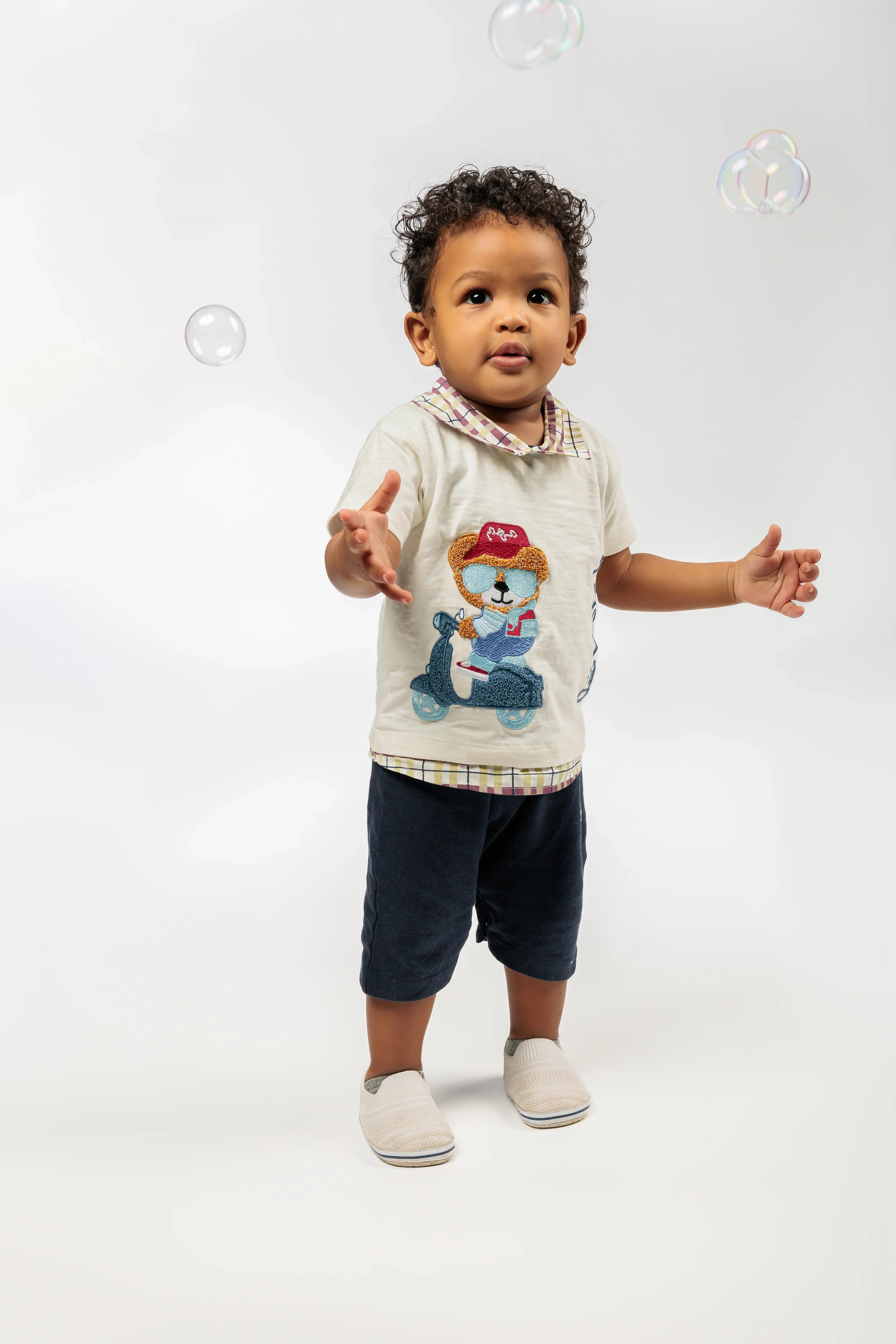 Baby Boy Jumpsuit with Bear - Image 4