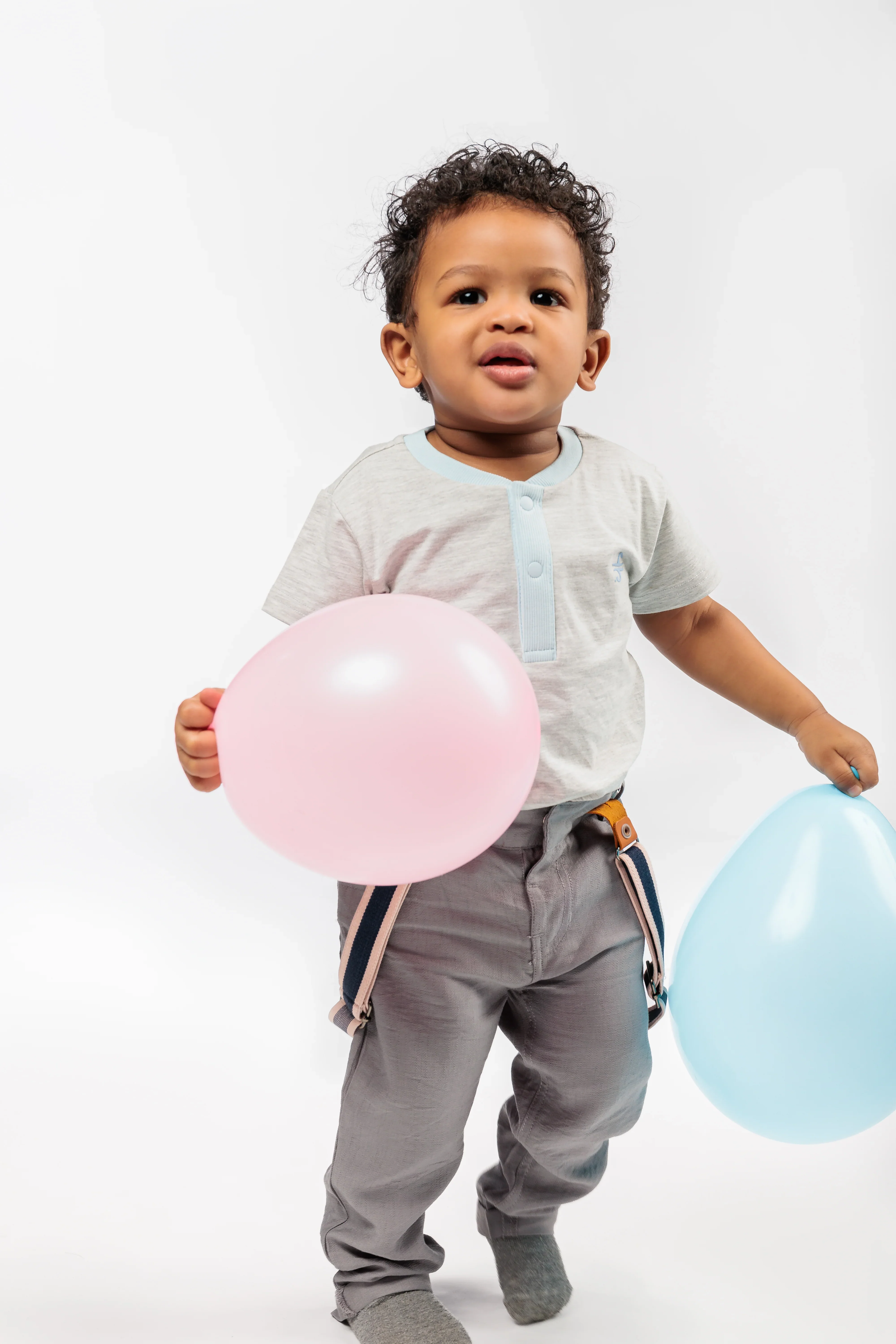 Baby Boy Linen Pants with Suspenders - Image 5