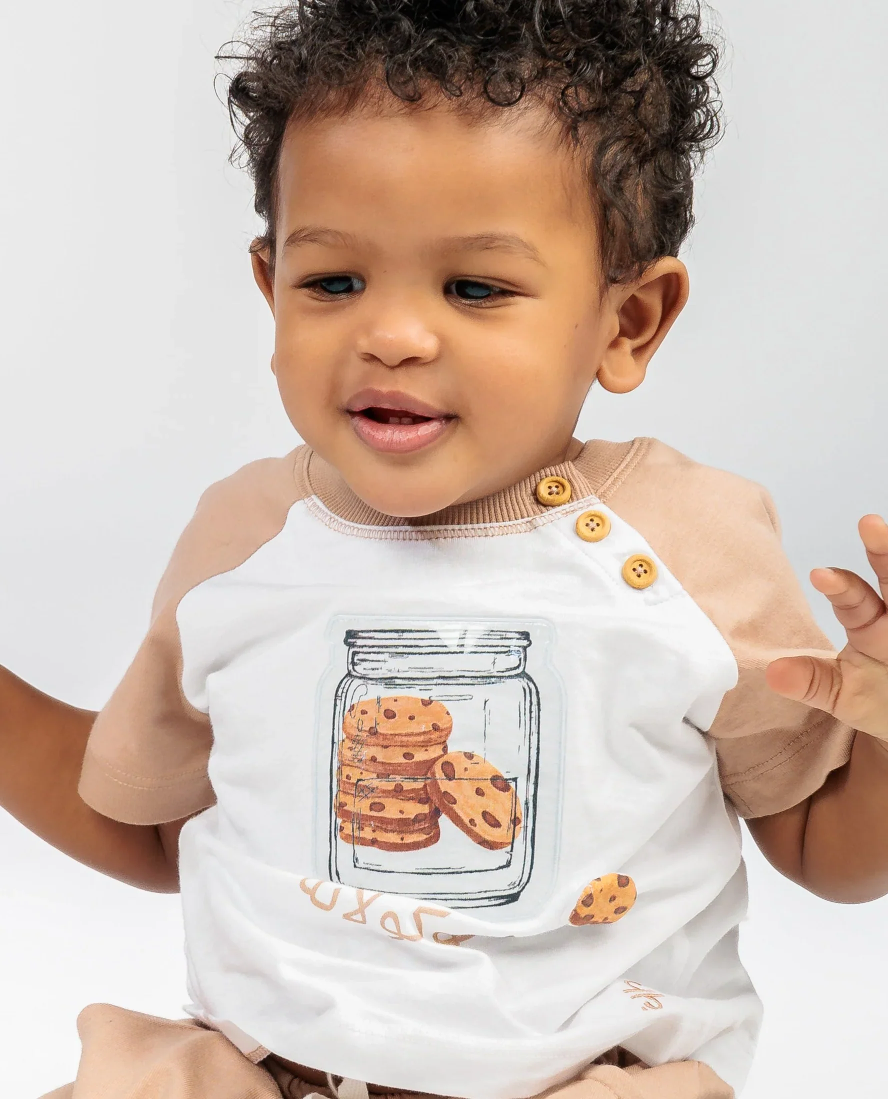 Baby Boy T-Shirt with Cookie - Image 2