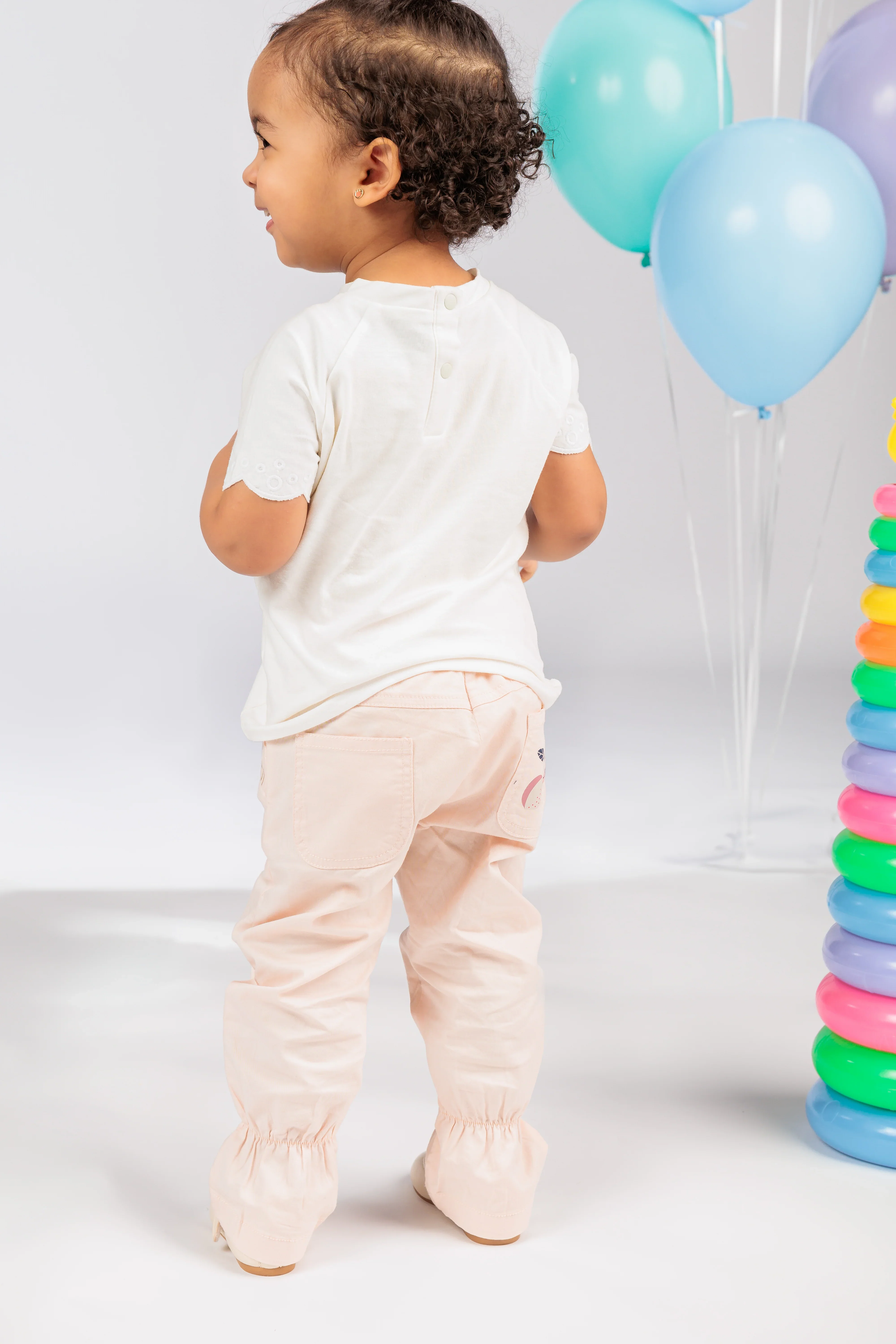 Baby Girl Khokh wa Merjan Pink Pants - Image 5