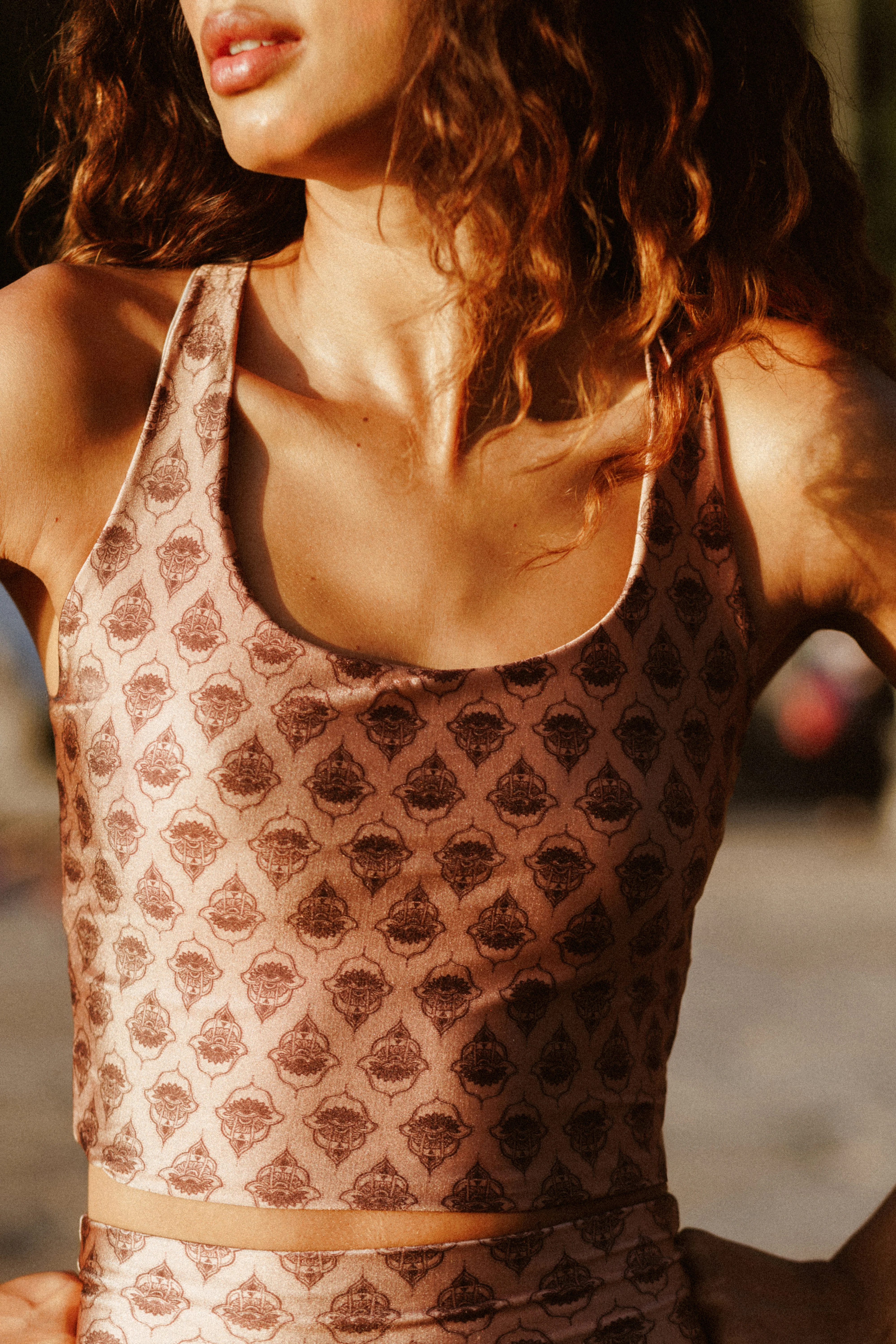 Beige Hamsa Mocha Athleisure Set - Image 7