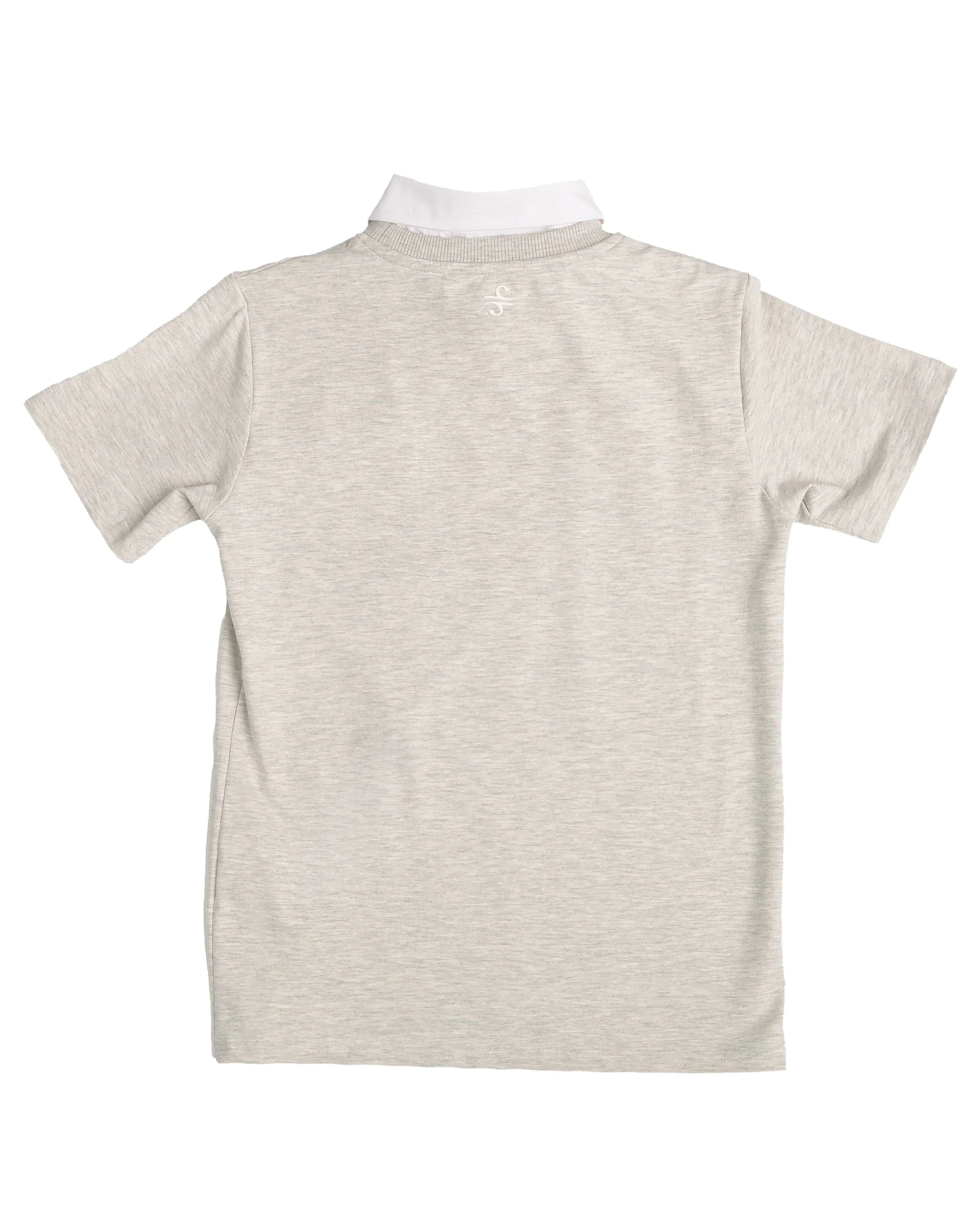 Big Boy Light Grey Polo Shirt - Image 6