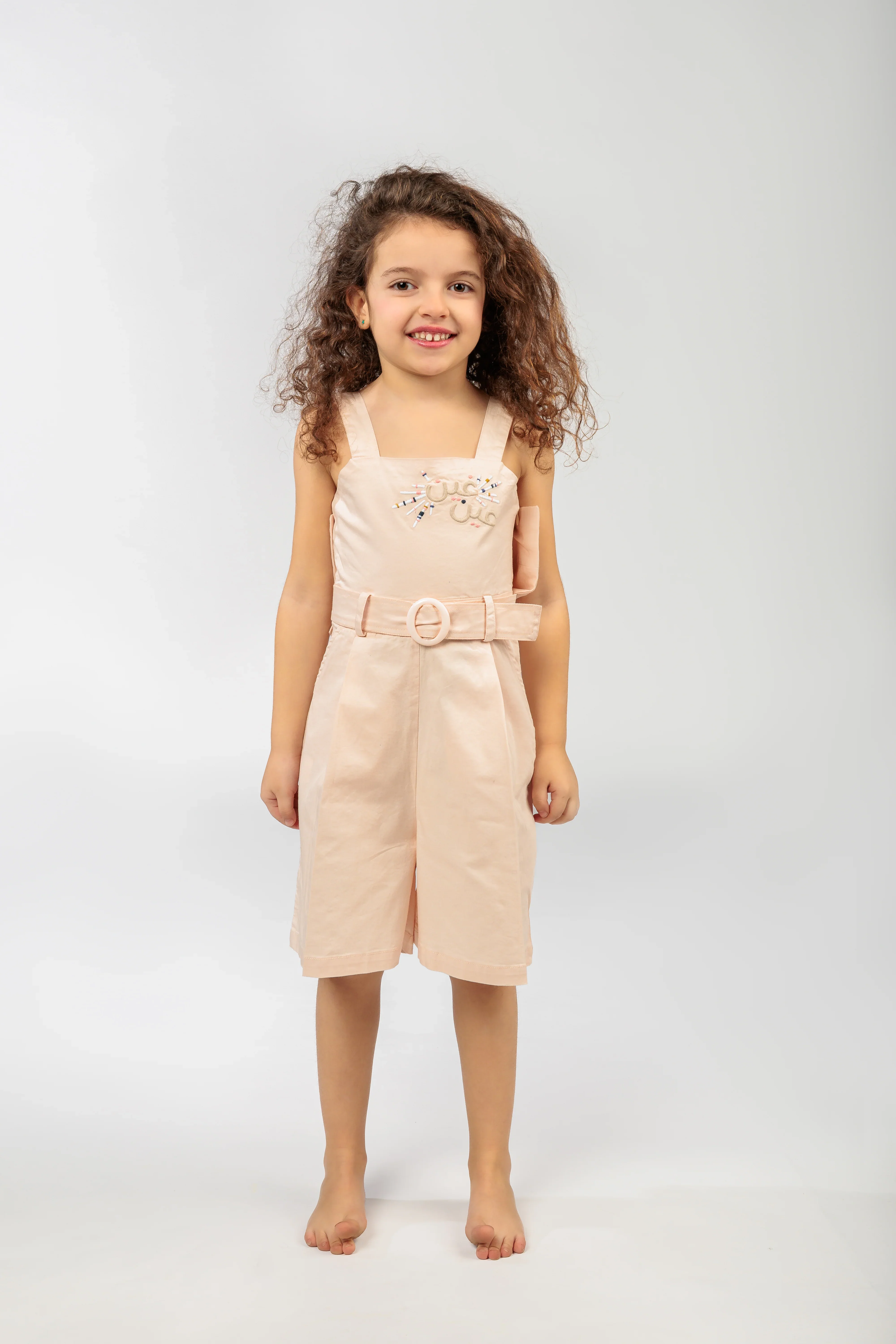 Big Girl Pink Overall Dress - Image 4
