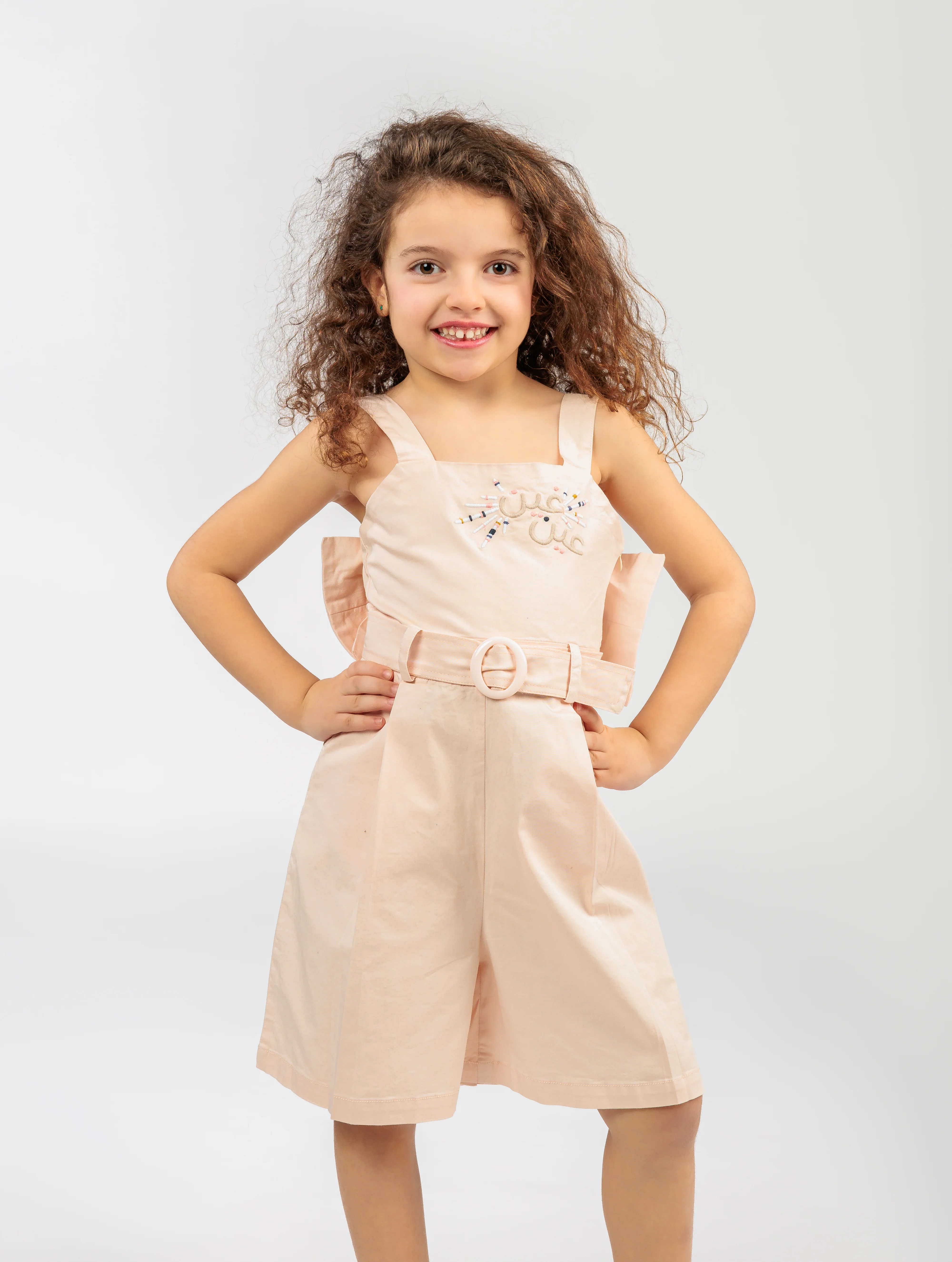 Big Girl Pink Overall Dress - Image 5