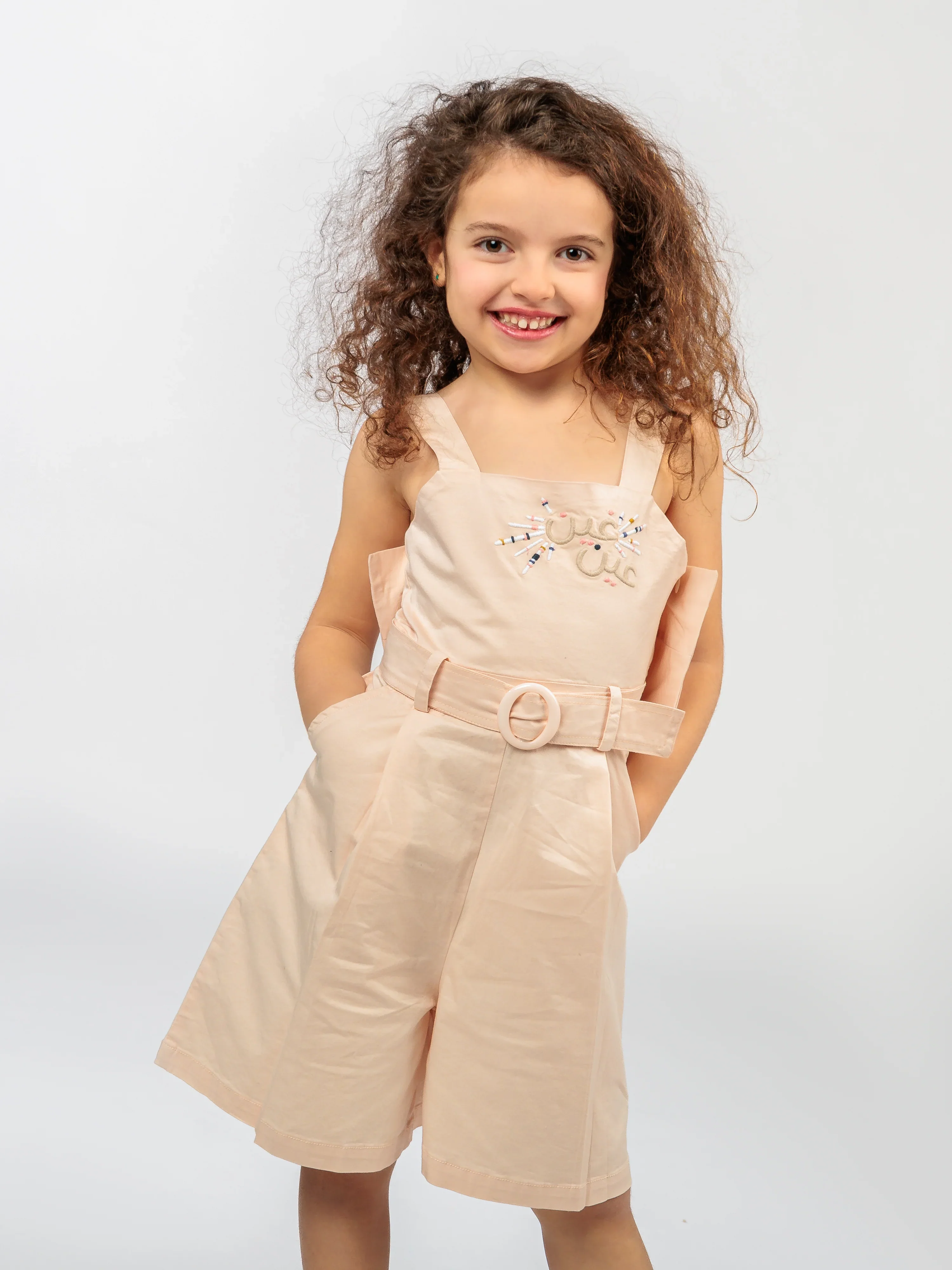 Big Girl Pink Overall Dress - Image 6