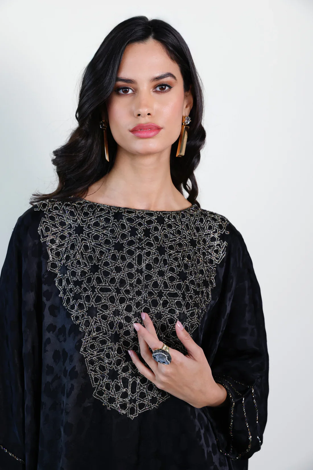 Black Areej Kaftan - Image 4