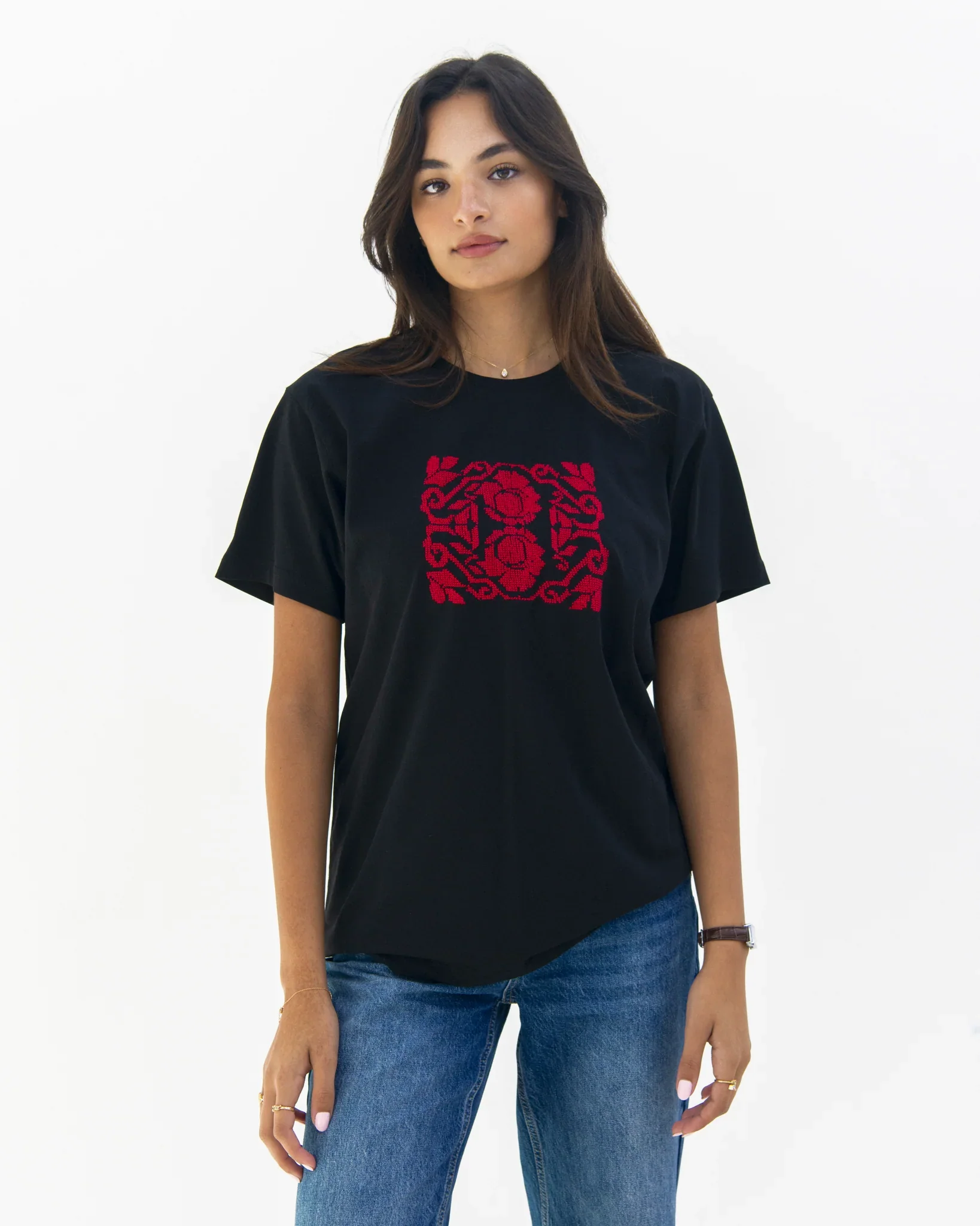 Black Box Embroidered T-Shirt
