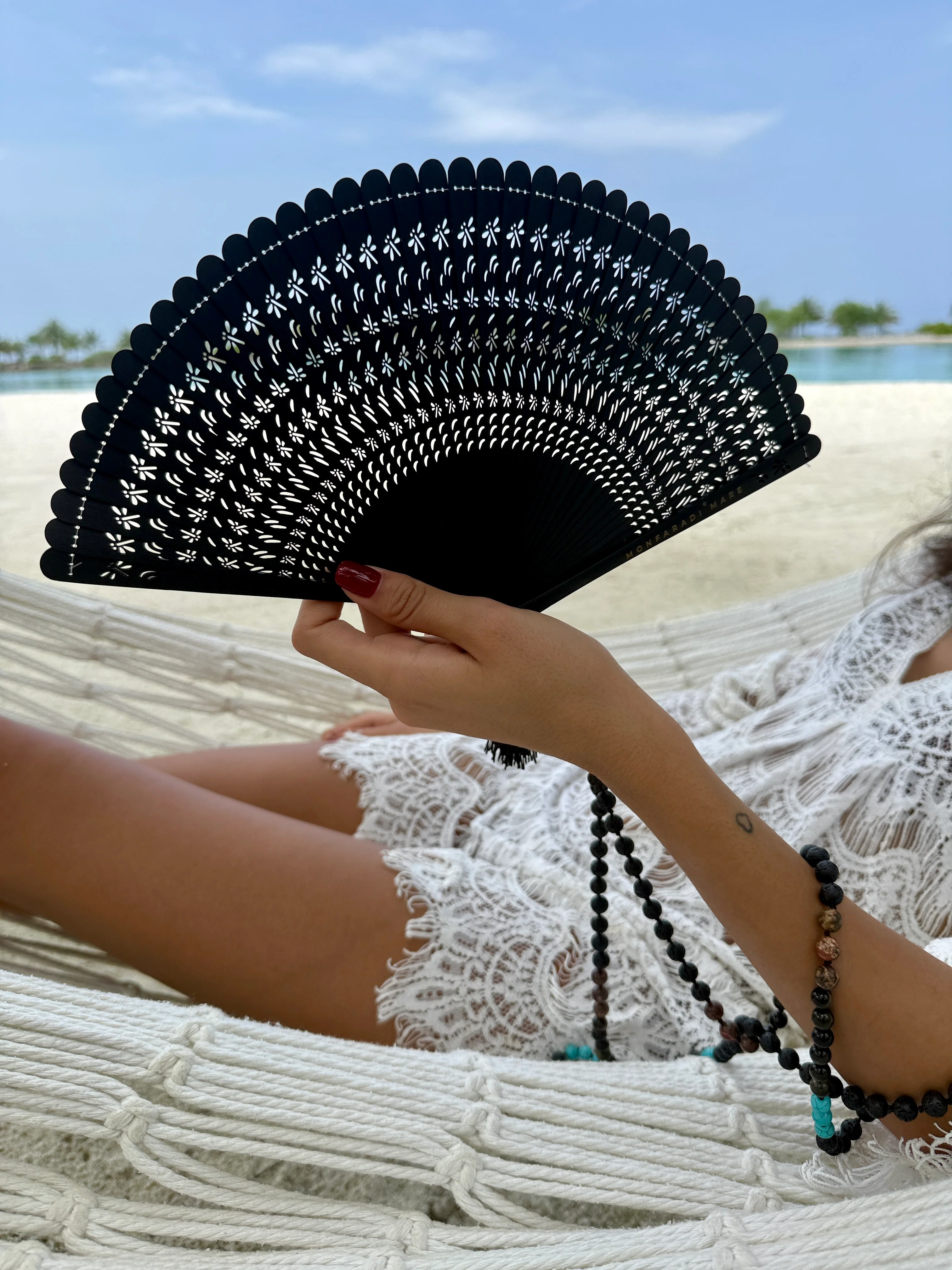 Black Bamboo Fantastique Fan - Image 2