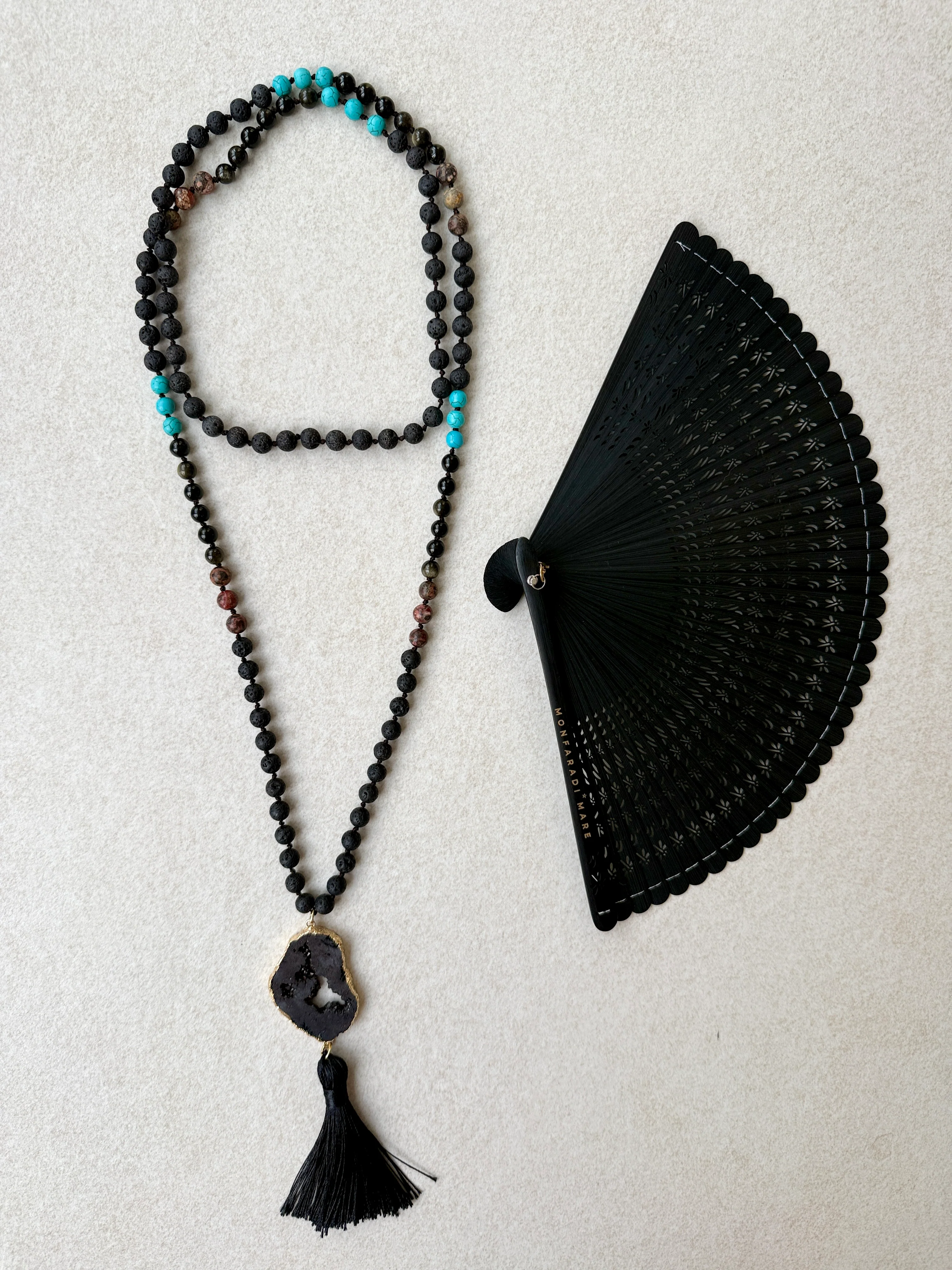 Black Bamboo Fantastique Fan - Image 5