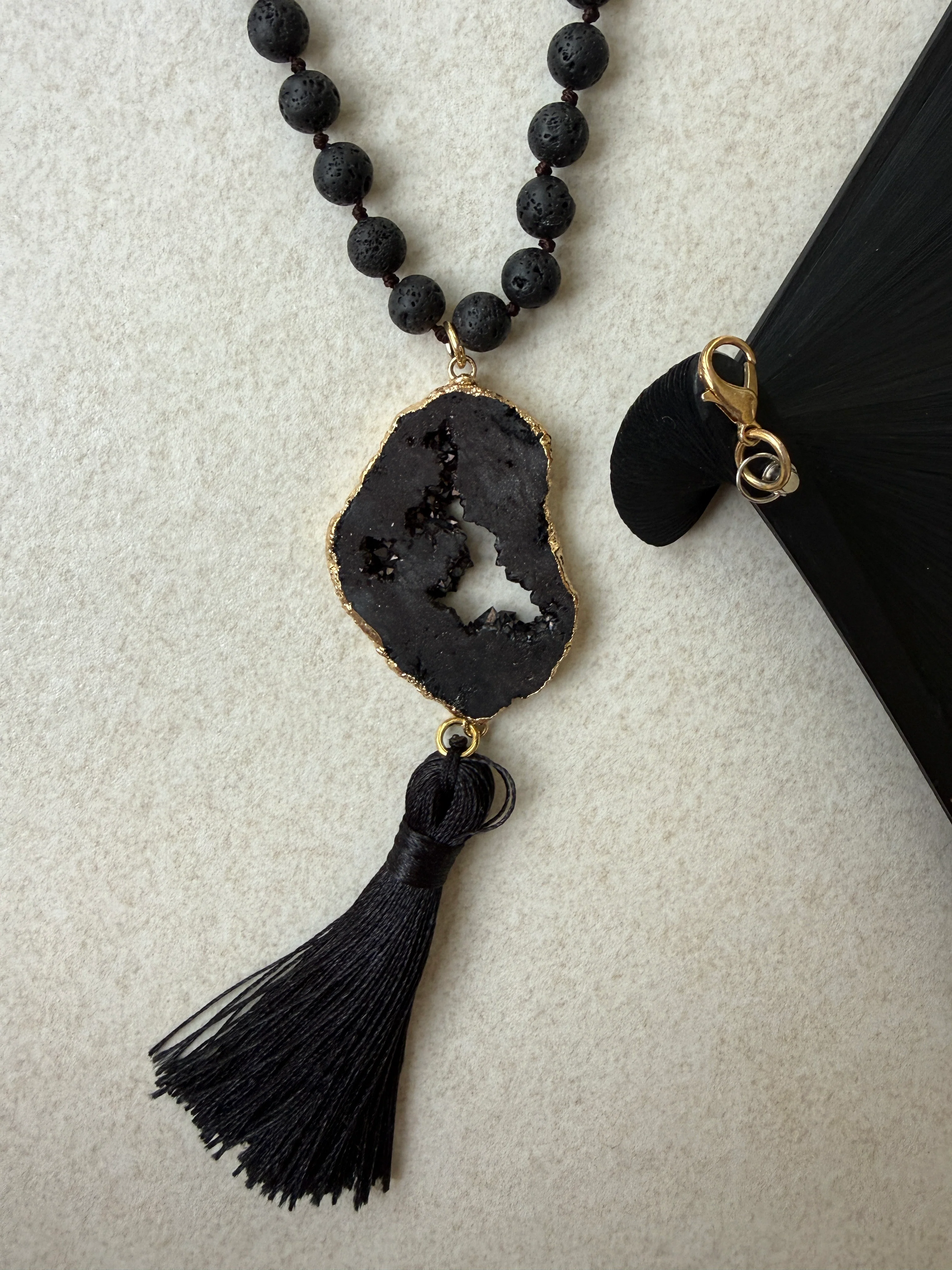 Black Bamboo Fantastique Fan - Image 6