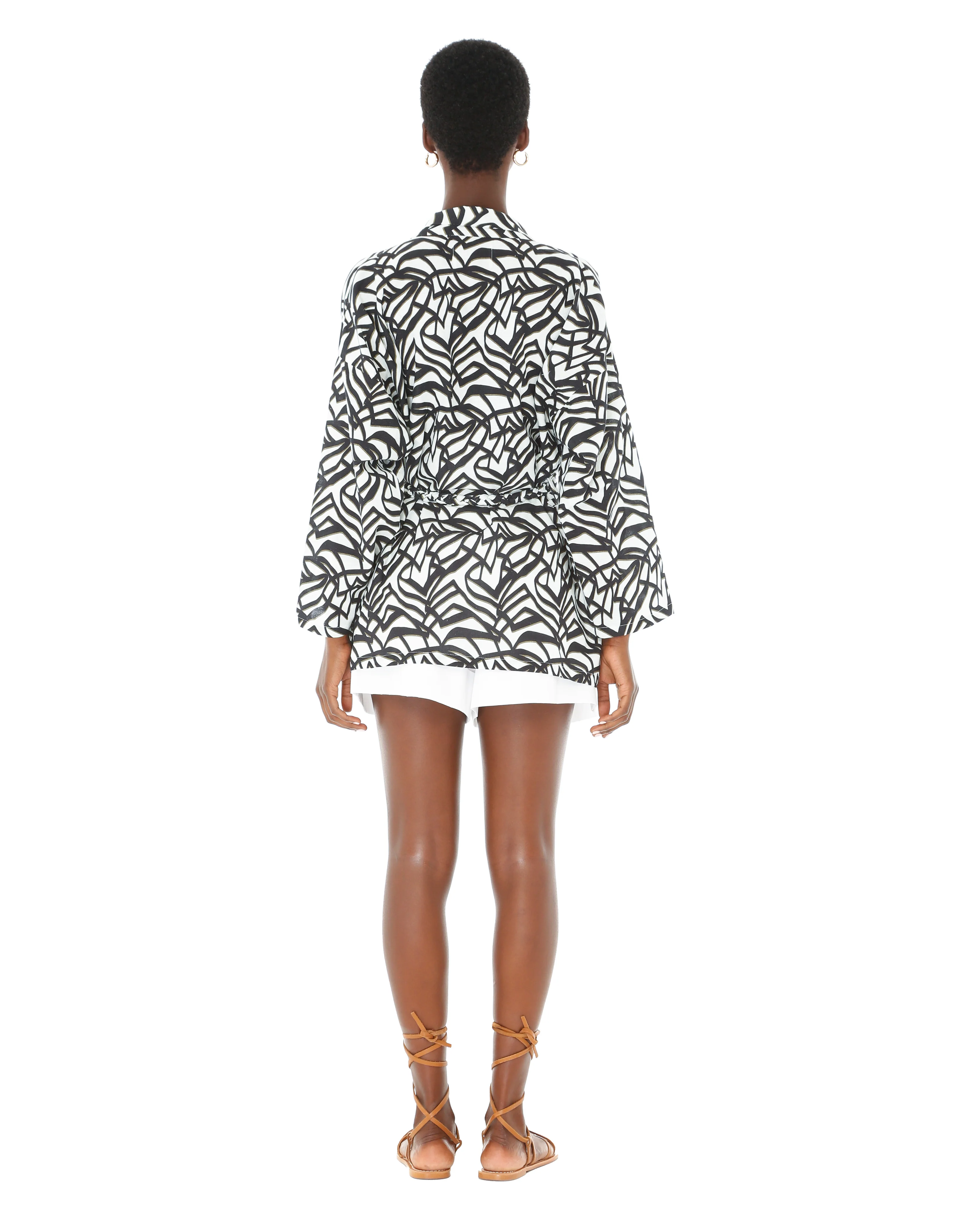 Black Geometric Kimono (SH) - Image 3