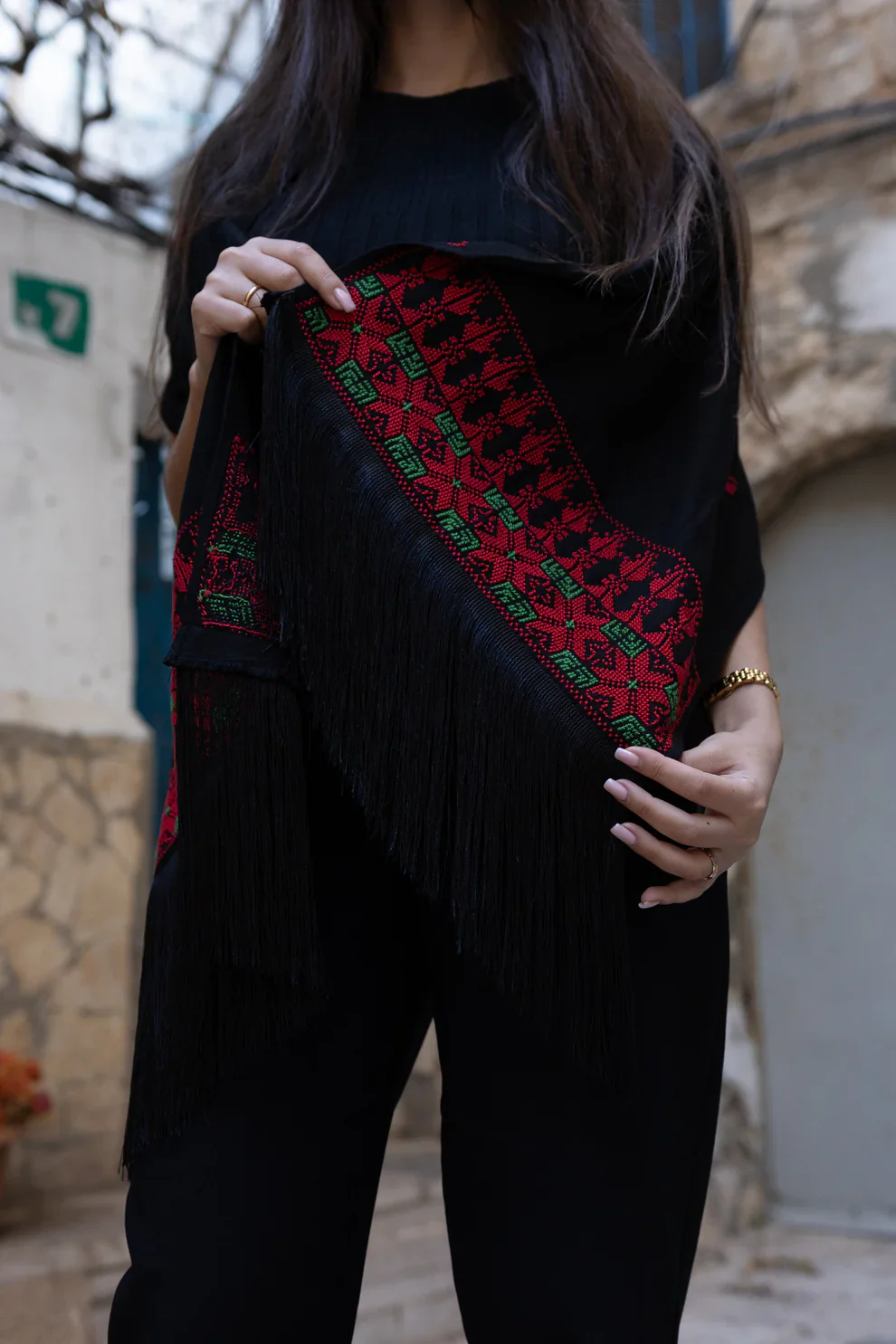 Black Malak Shawl - Image 2