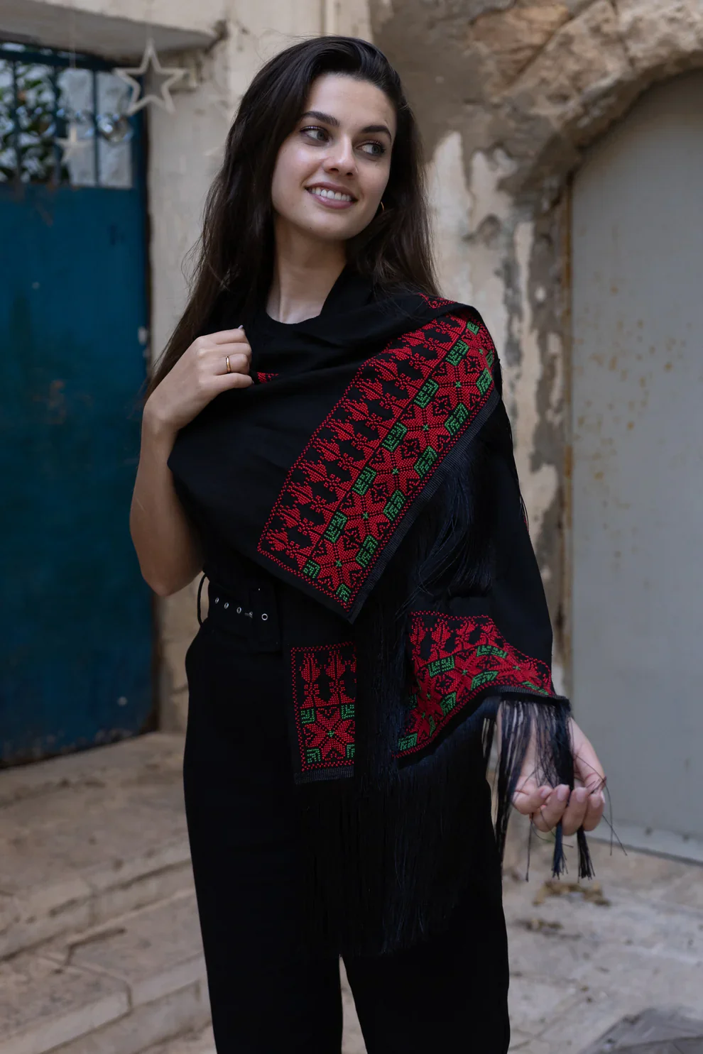 Black Malak Shawl - Image 3