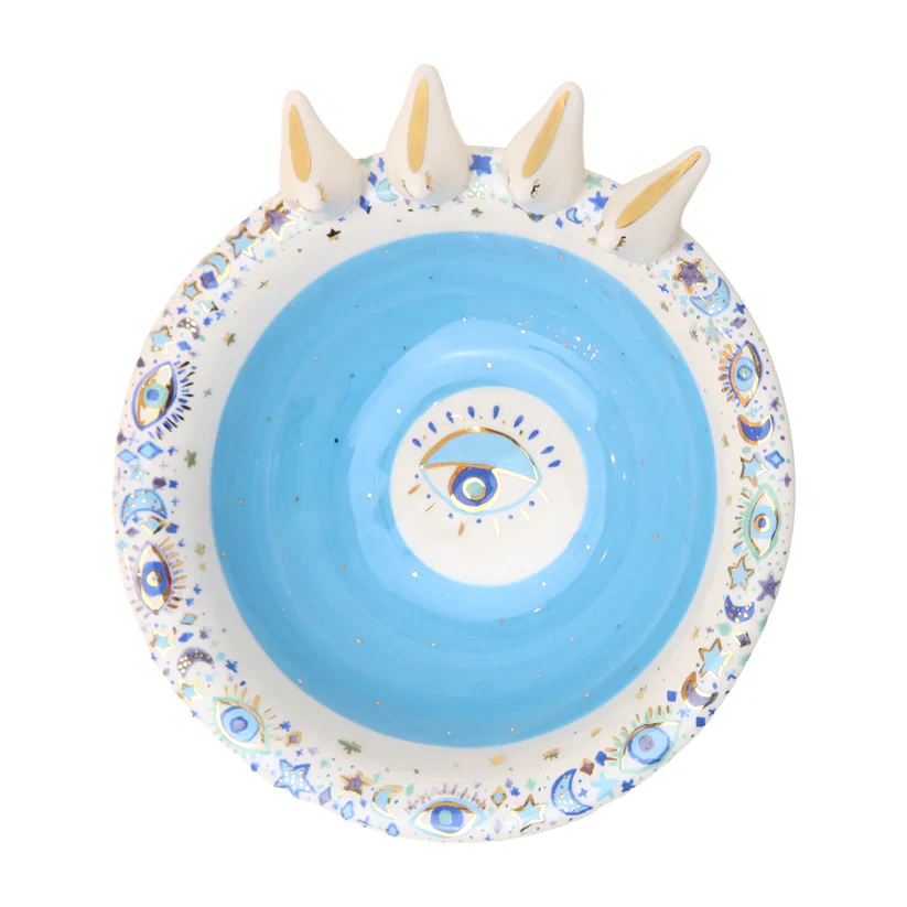 Blue 3D Bird Ceramic Bowl | Large