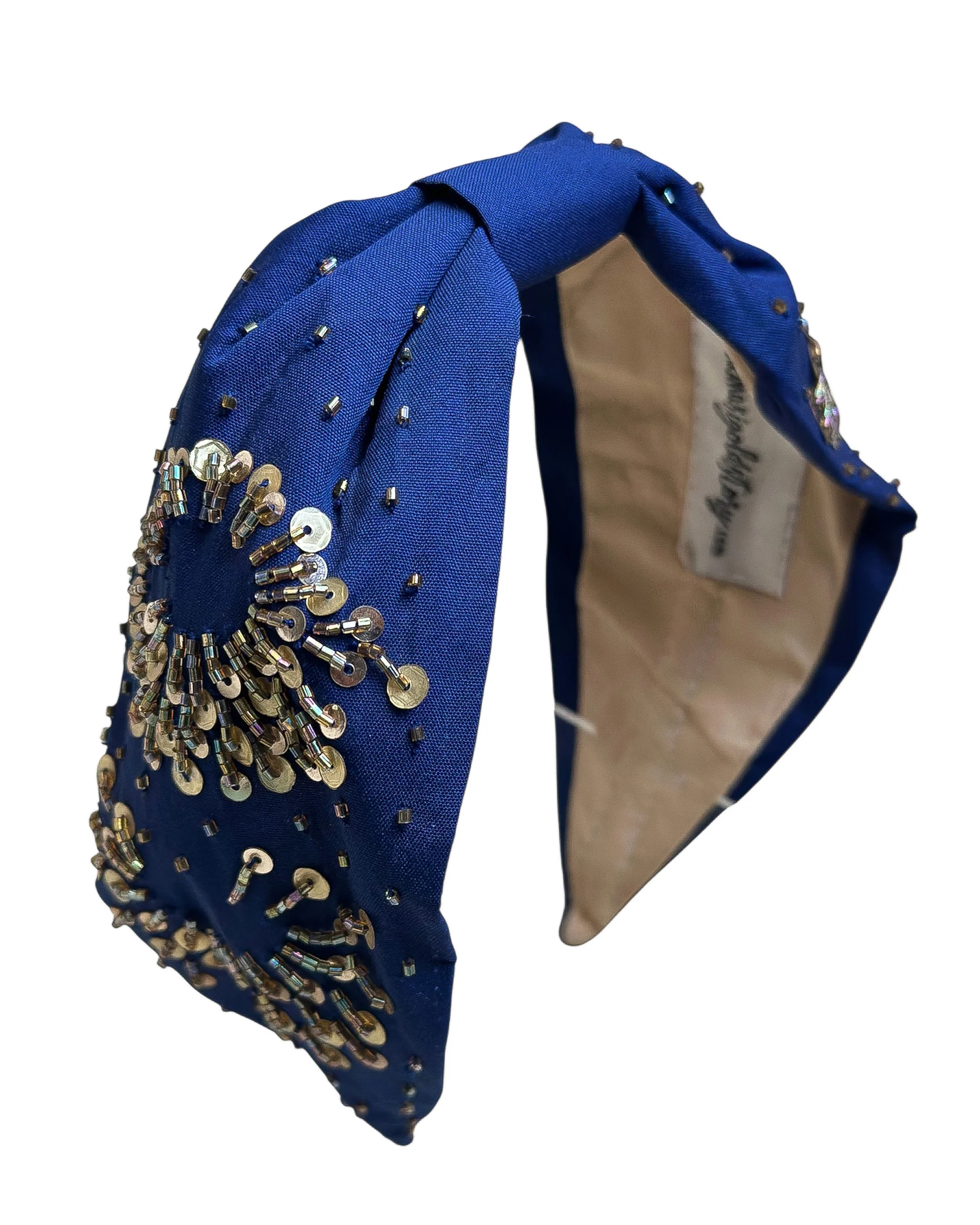 Blue Beaded Headband