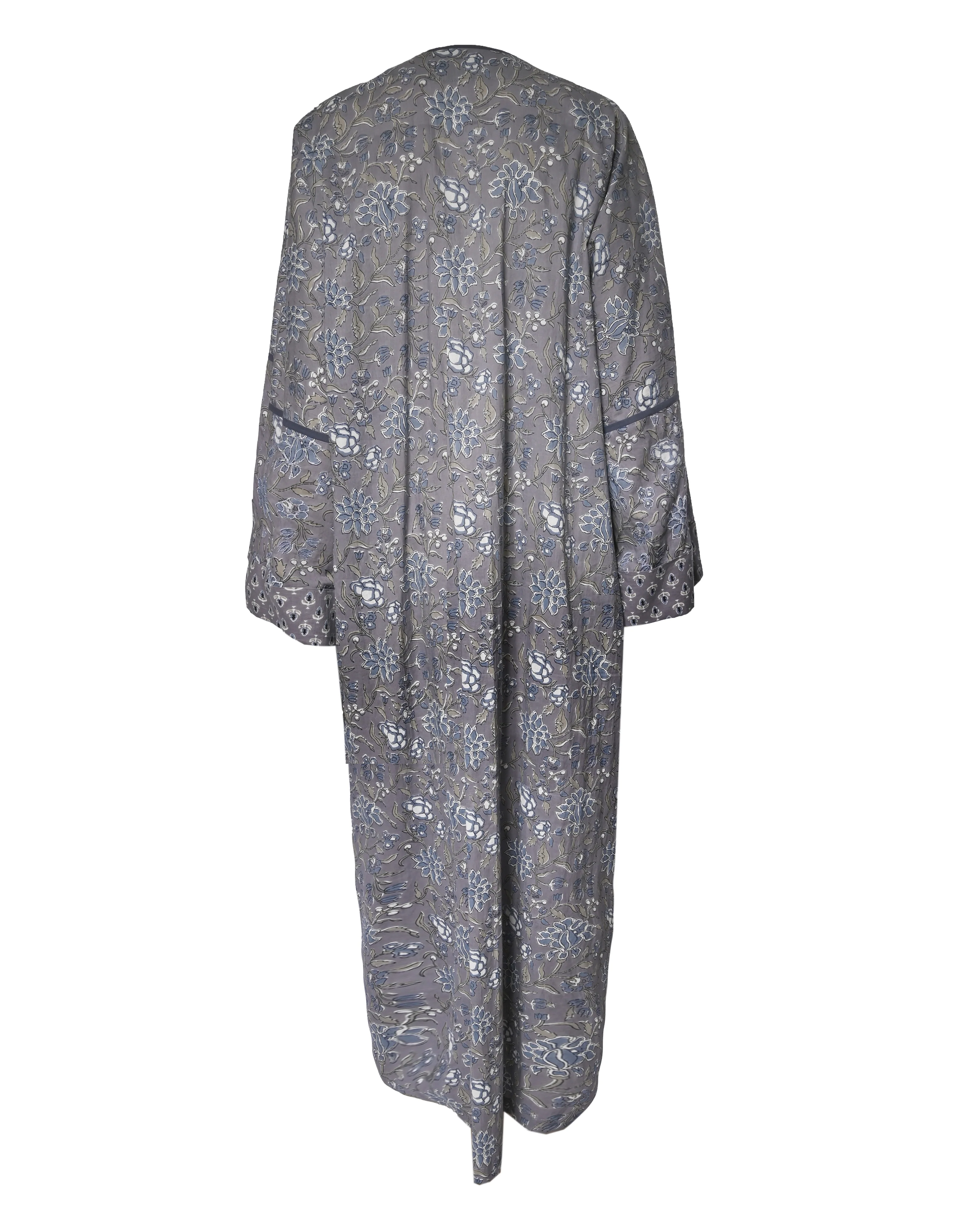 Blue Cotton Abaya - Image 7