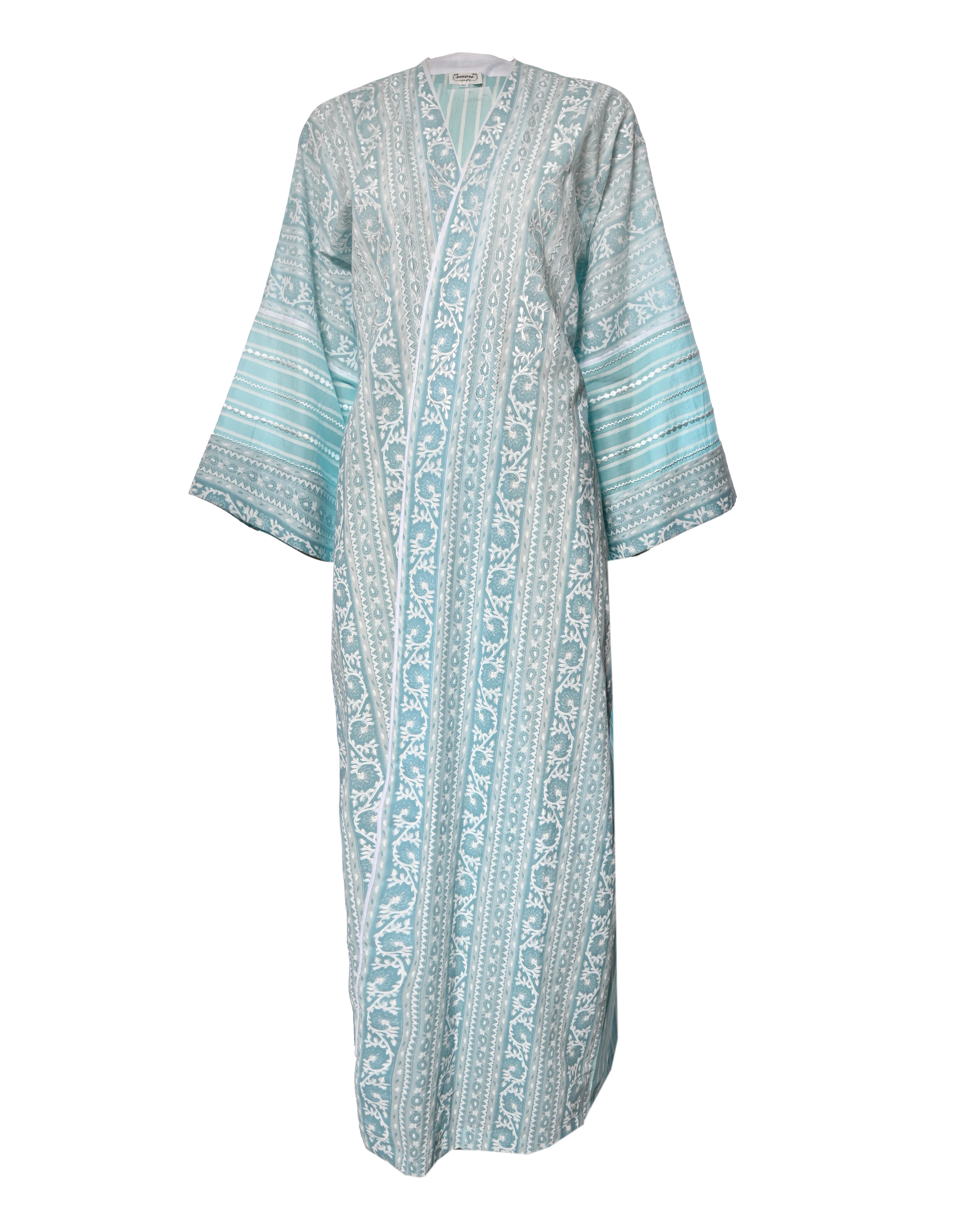 Blue Cotton Abaya