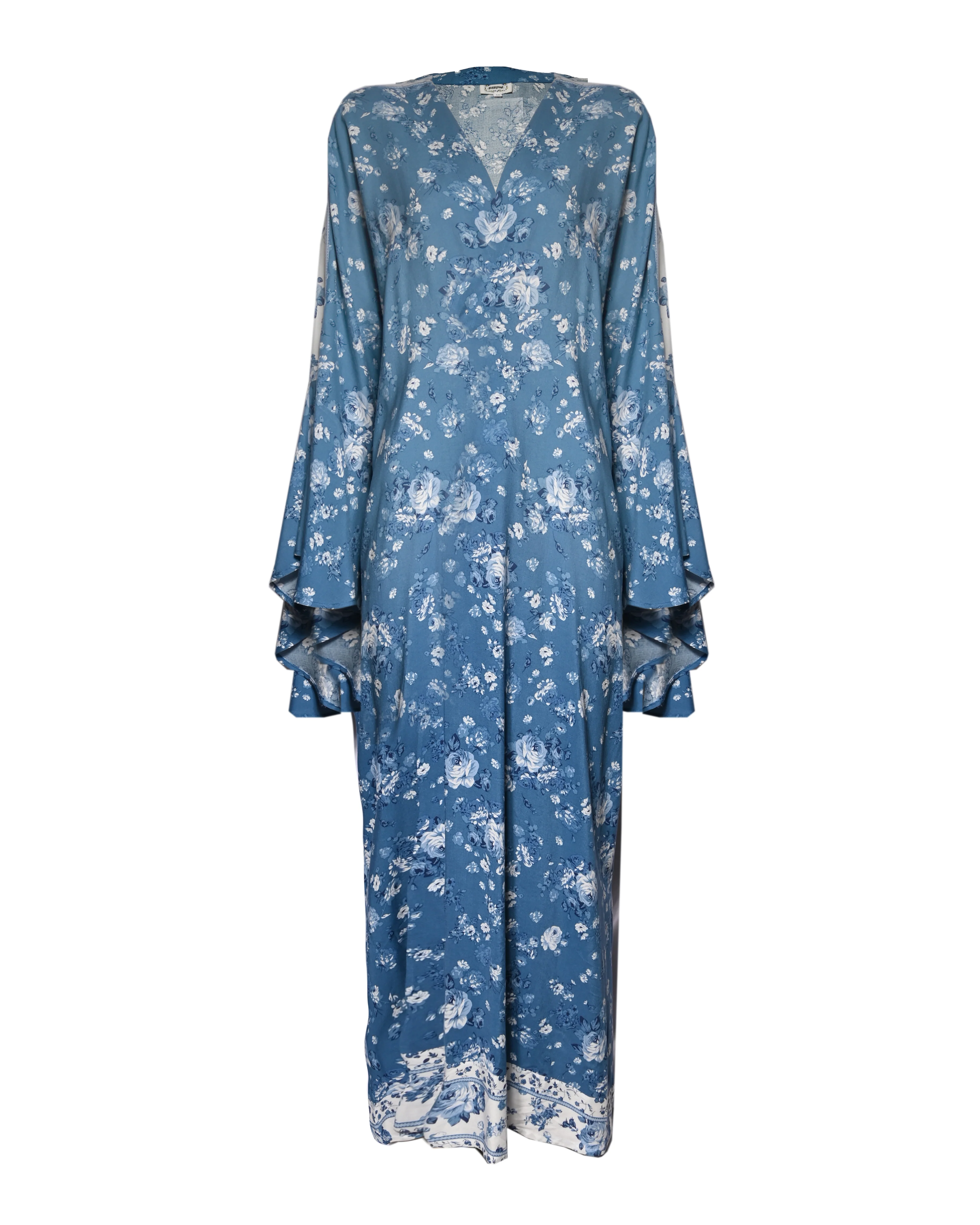 Blue Cotton Abaya - Image 8