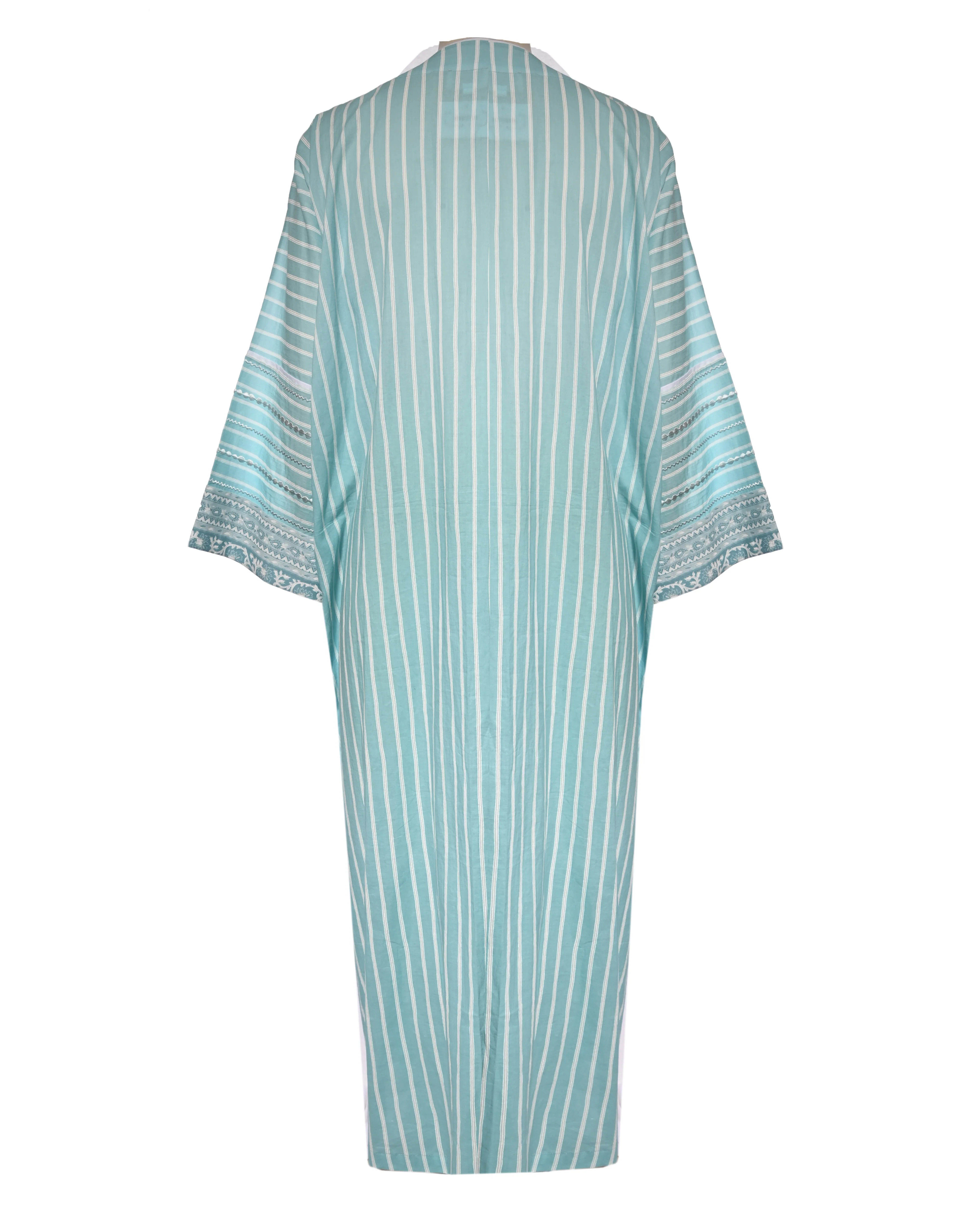 Blue Cotton Abaya - Image 6
