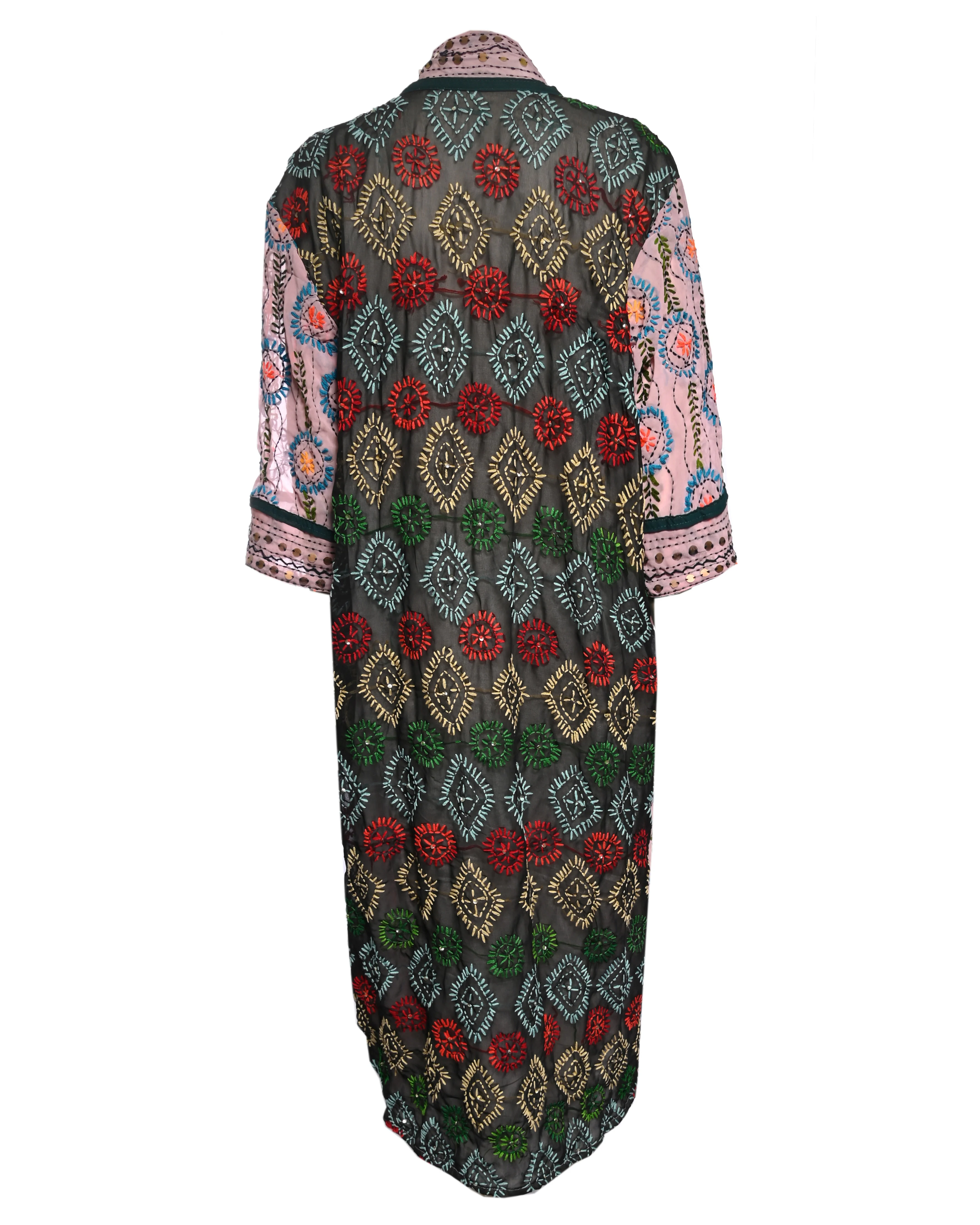 Multicolor Embroidered Kimono - Image 2