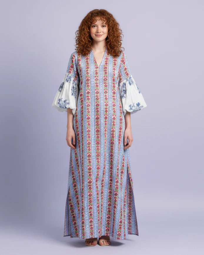 Blue/Red RAÏ Ramadan Kaftan