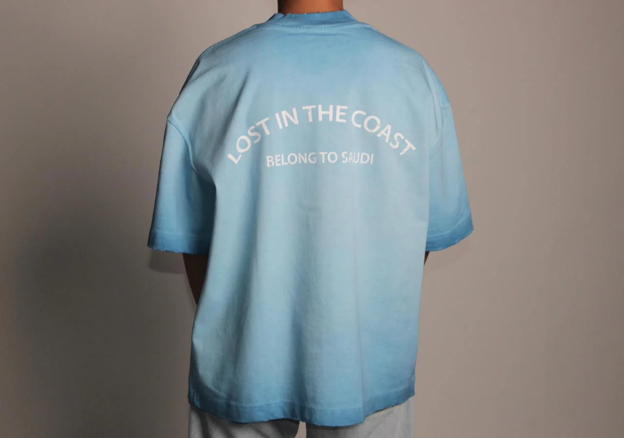 Blue Unisex Lost in the Coast T-Shirt - Image 2