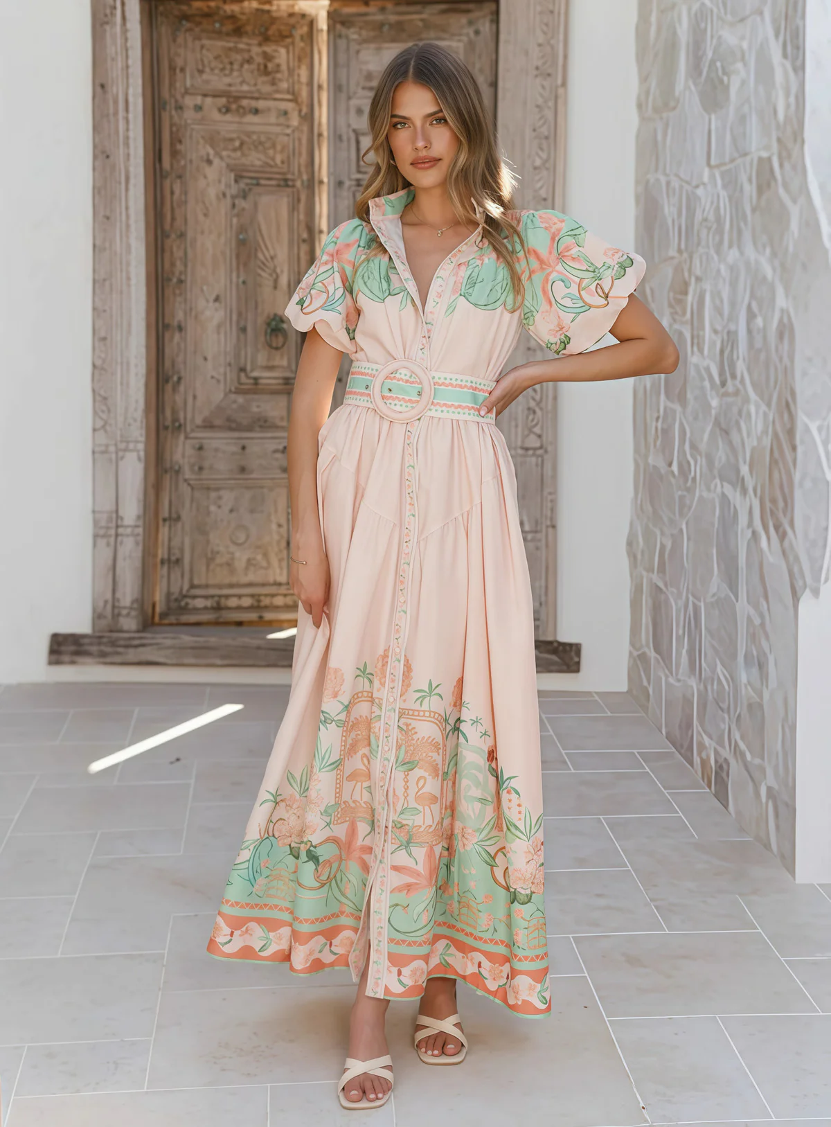 Blush Garden Maxi Dress - Image 3