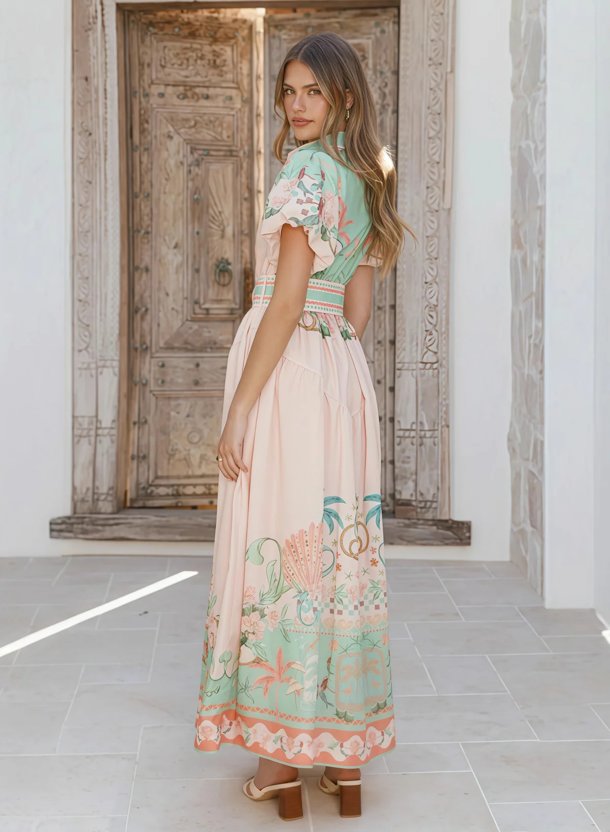 Blush Garden Maxi Dress - Image 4