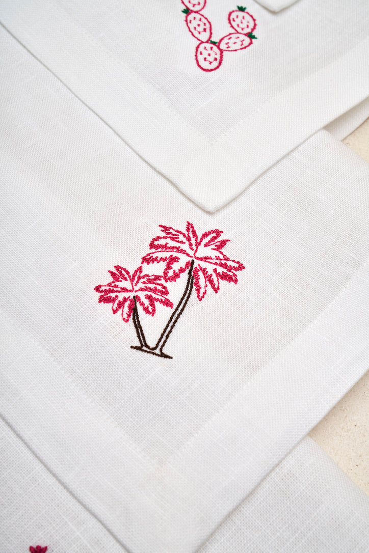 Botanical Embroidered Napkin Set - Image 5