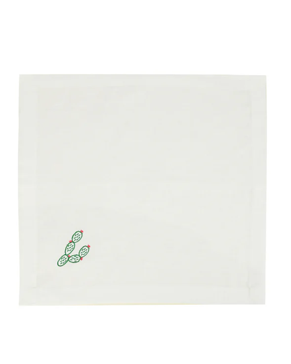 Botanical Embroidered Napkin Set - Image 6