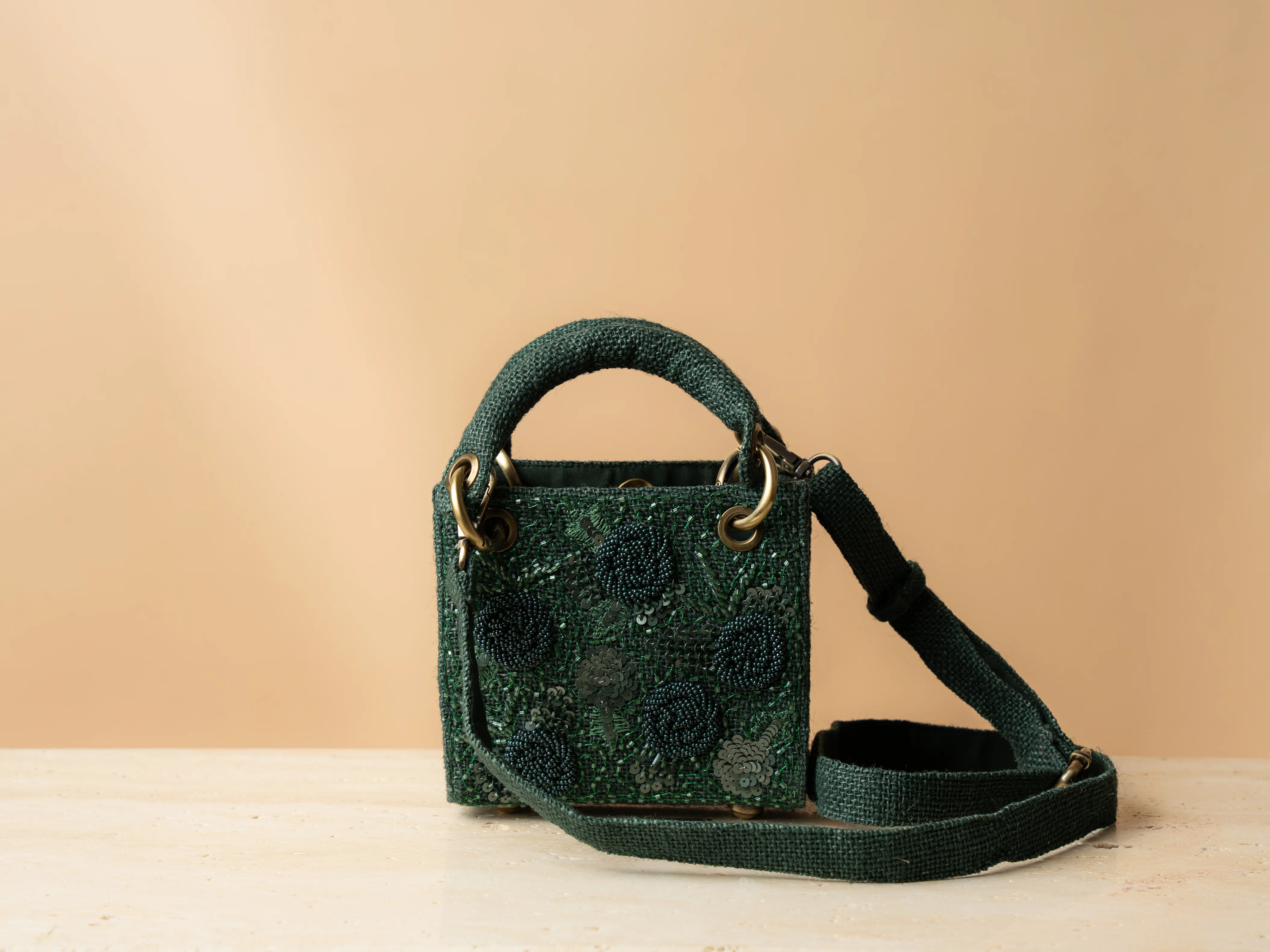 Micro Bottle Green Bag - Image 10