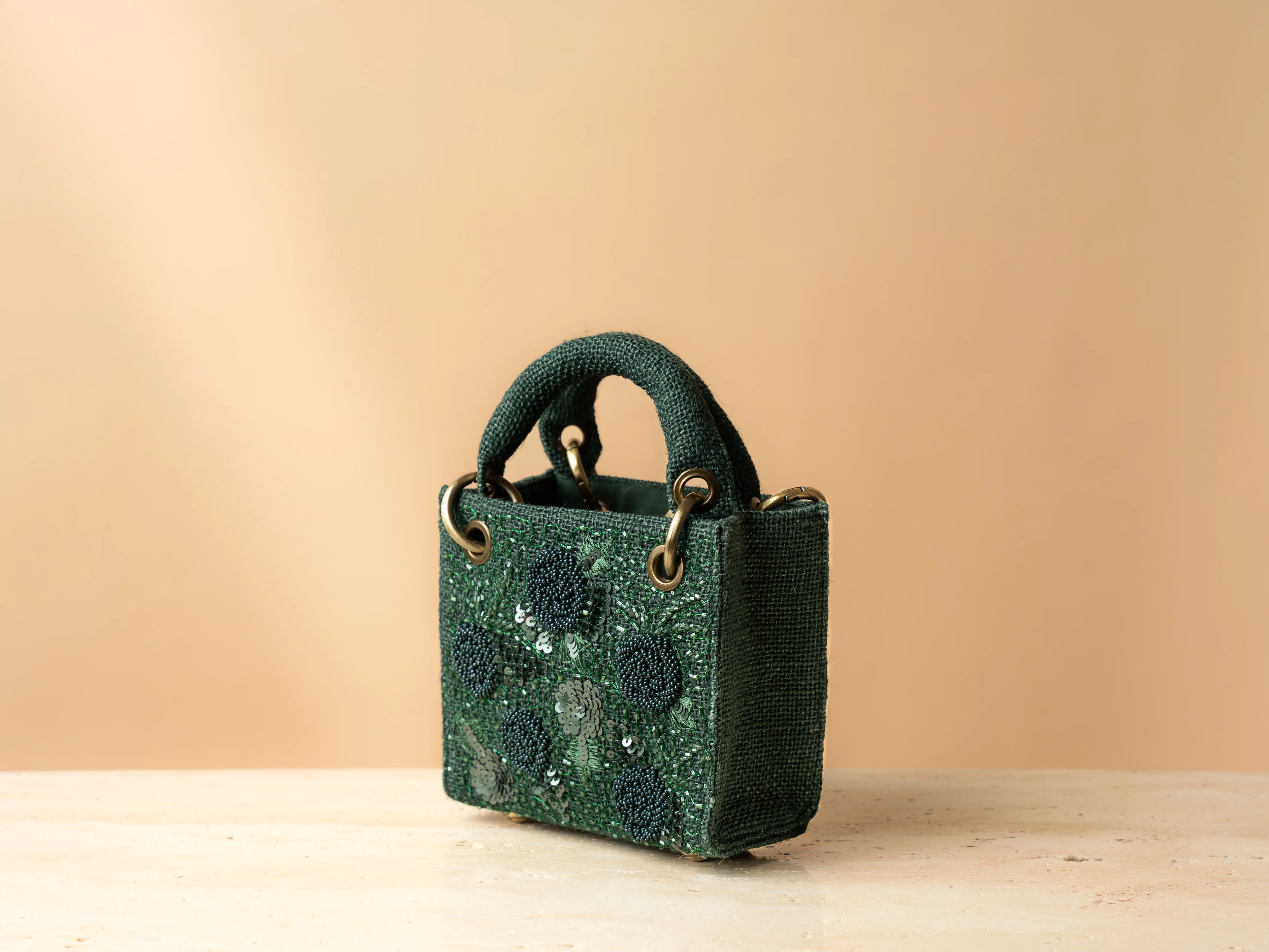 Micro Bottle Green Bag - Image 8
