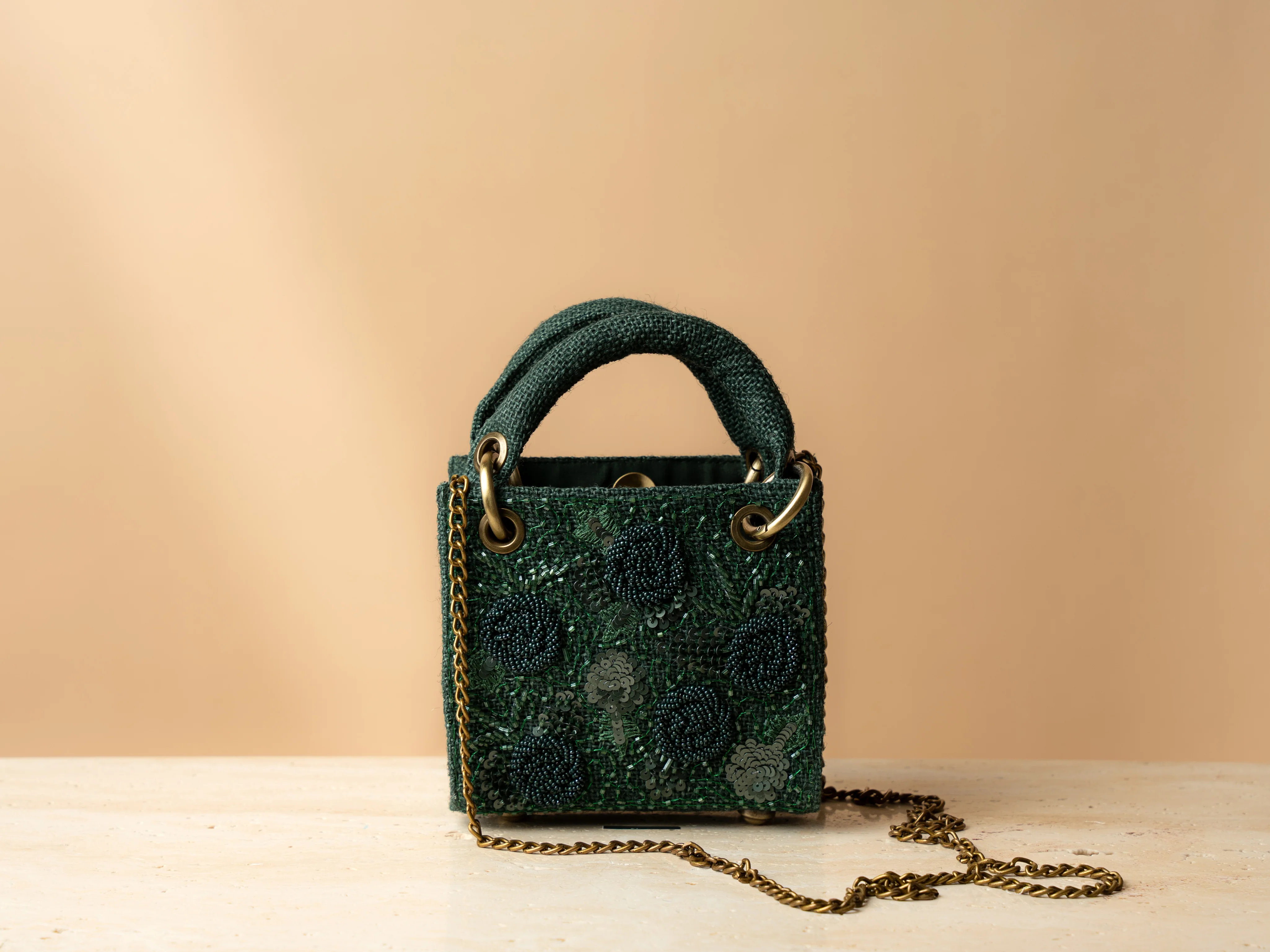 Micro Bottle Green Bag - Image 9
