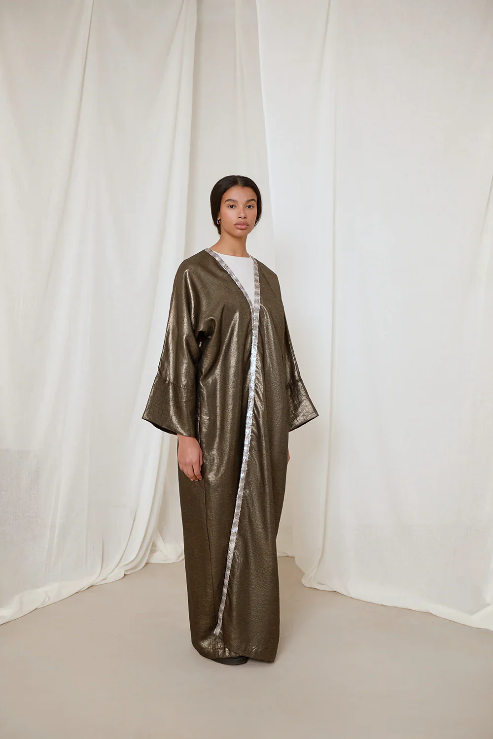 Bronze Gold Noor Abaya - Image 3