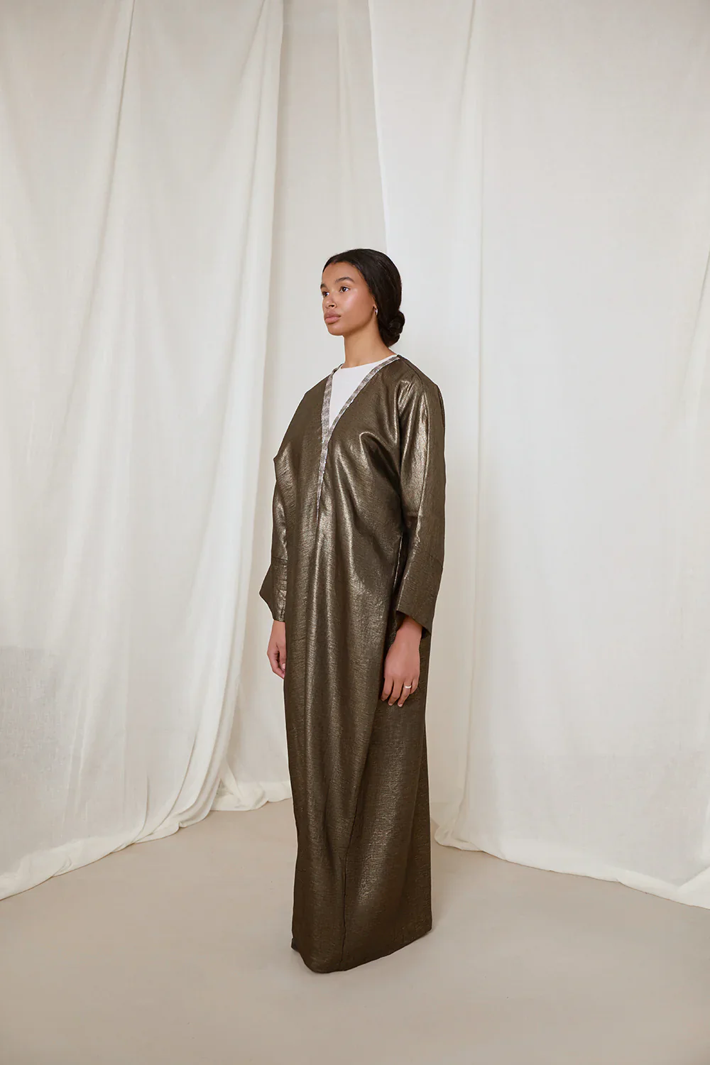 Bronze Gold Noor Abaya - Image 5