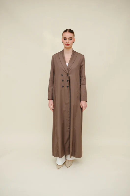 Brown Blazer Abaya
