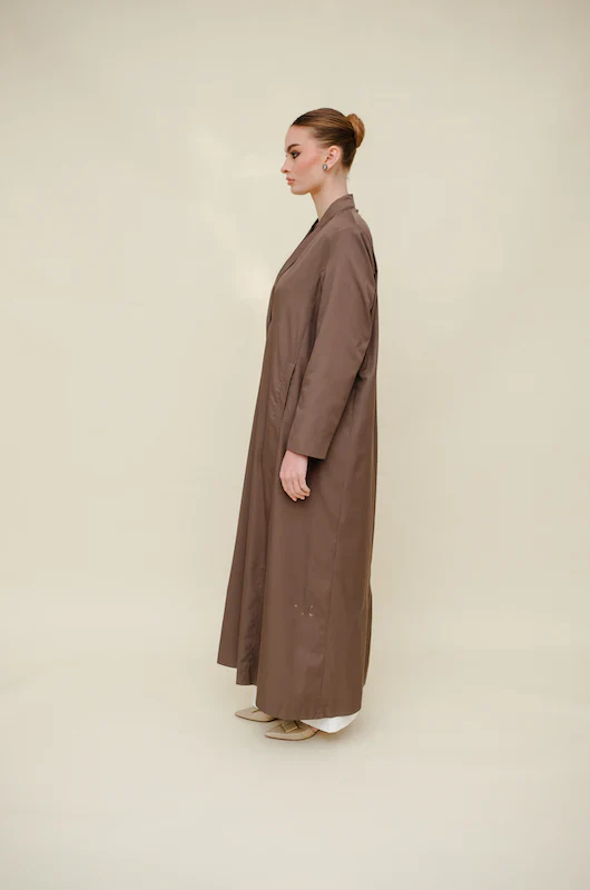 Brown Blazer Abaya - Image 3