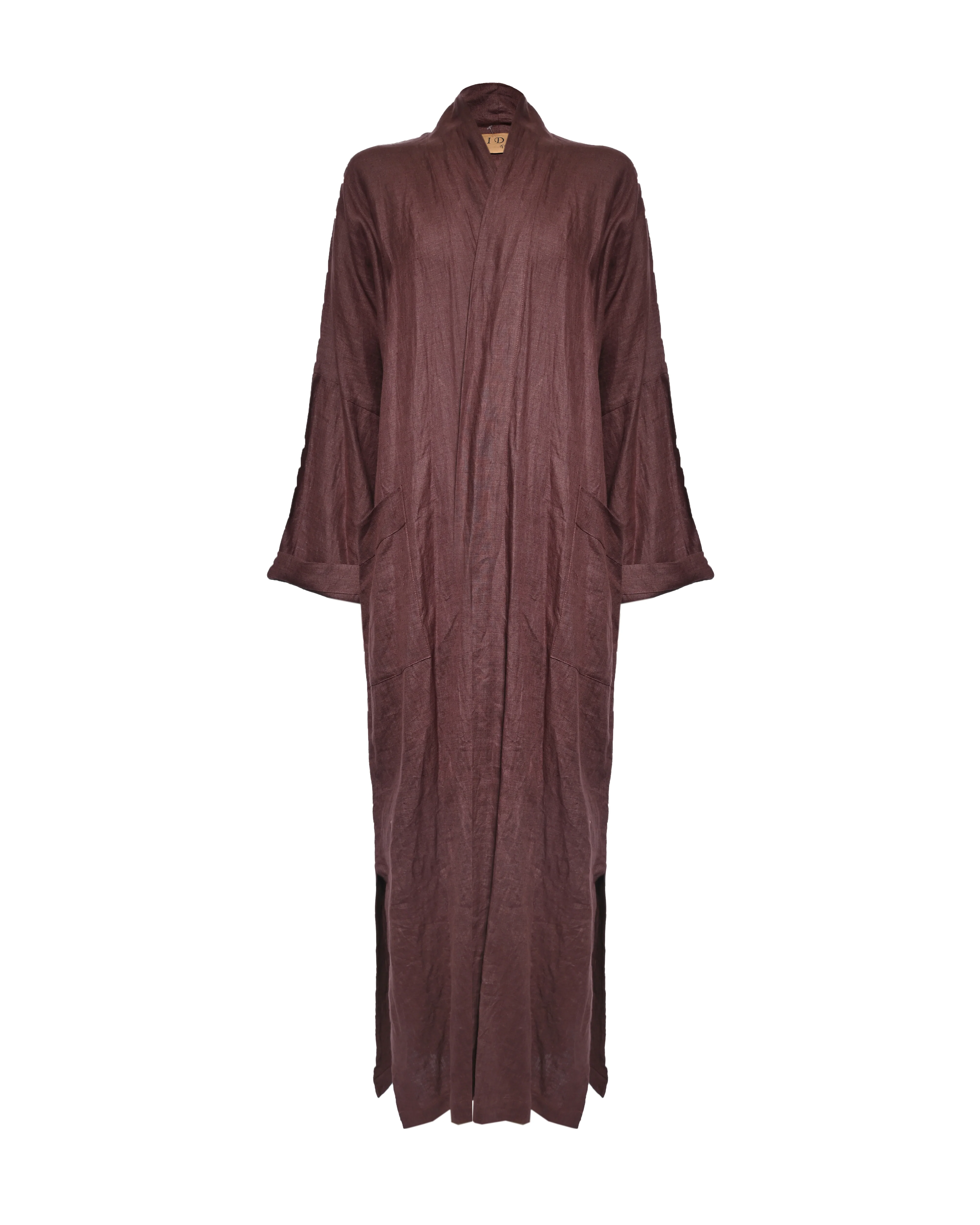 Brown Linen Abaya