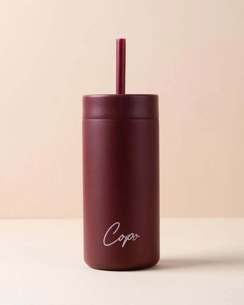 Burgundy Palm Tumbler - Image 3