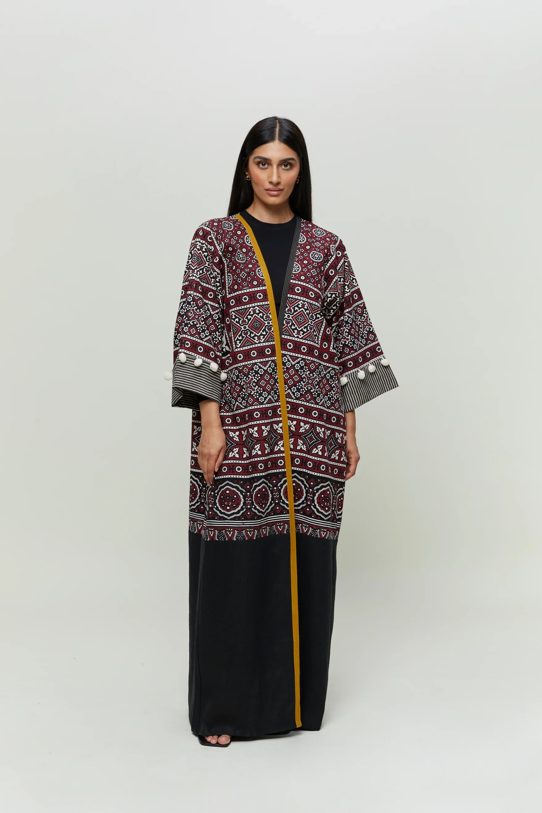 Burgundy Zahra Abaya