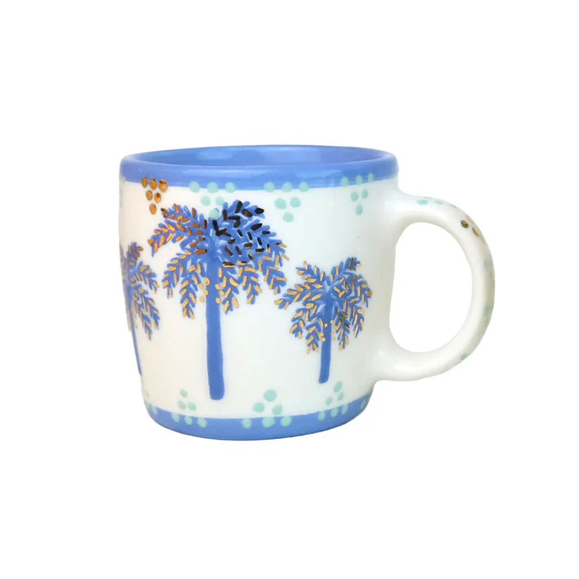 C Alphabet Palm Tree Ceramic Mug - Image 2